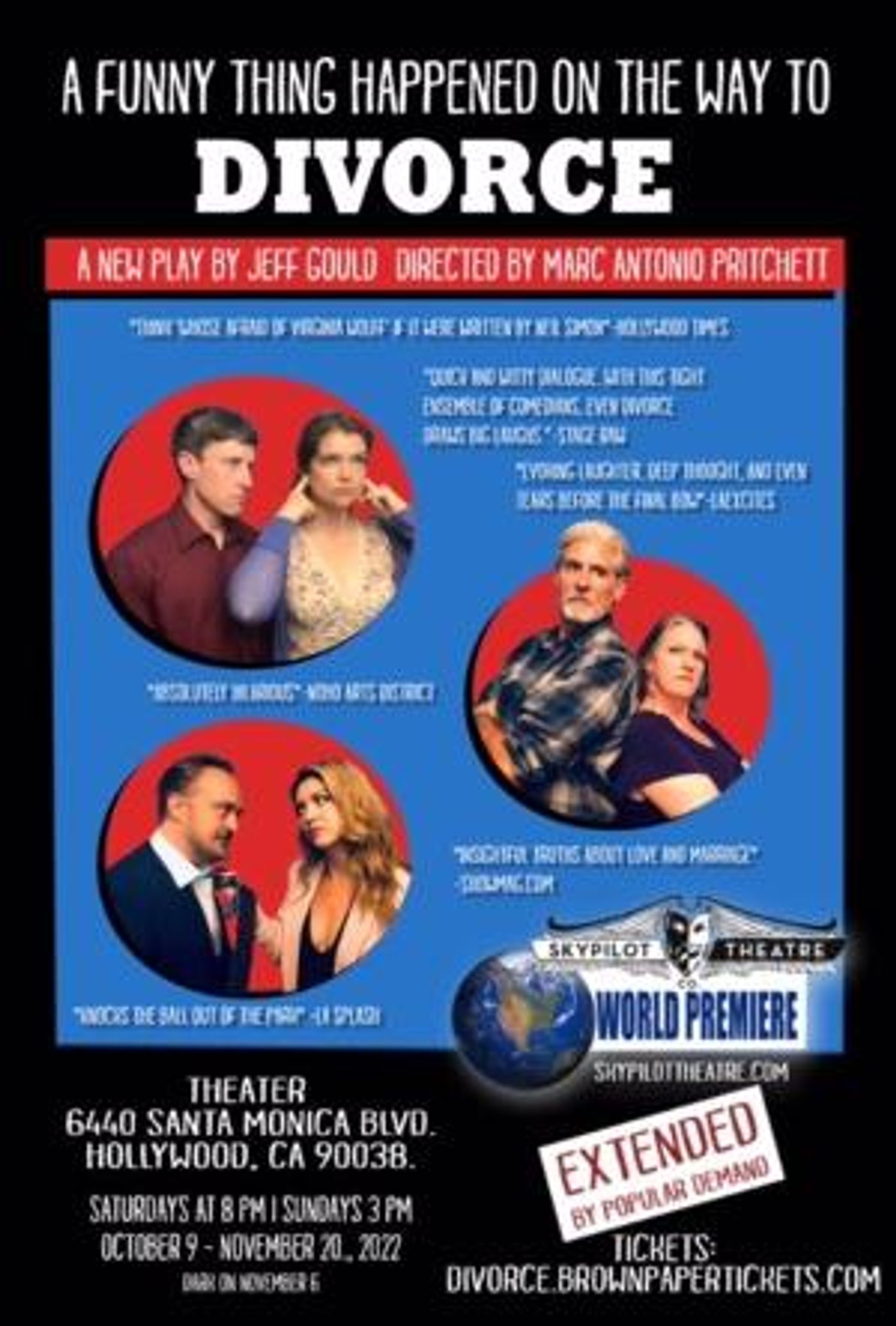 A FUNNY THING HAPPENED ON THE WAY TO DIVORCE Now Running in Hollywood  Image