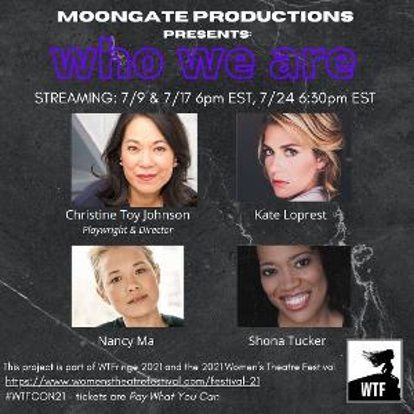 World Premiere of Christine Toy Johnson's WHO WE ARE to be Presented at Women's Theatre Festival Fringe 2021  Image