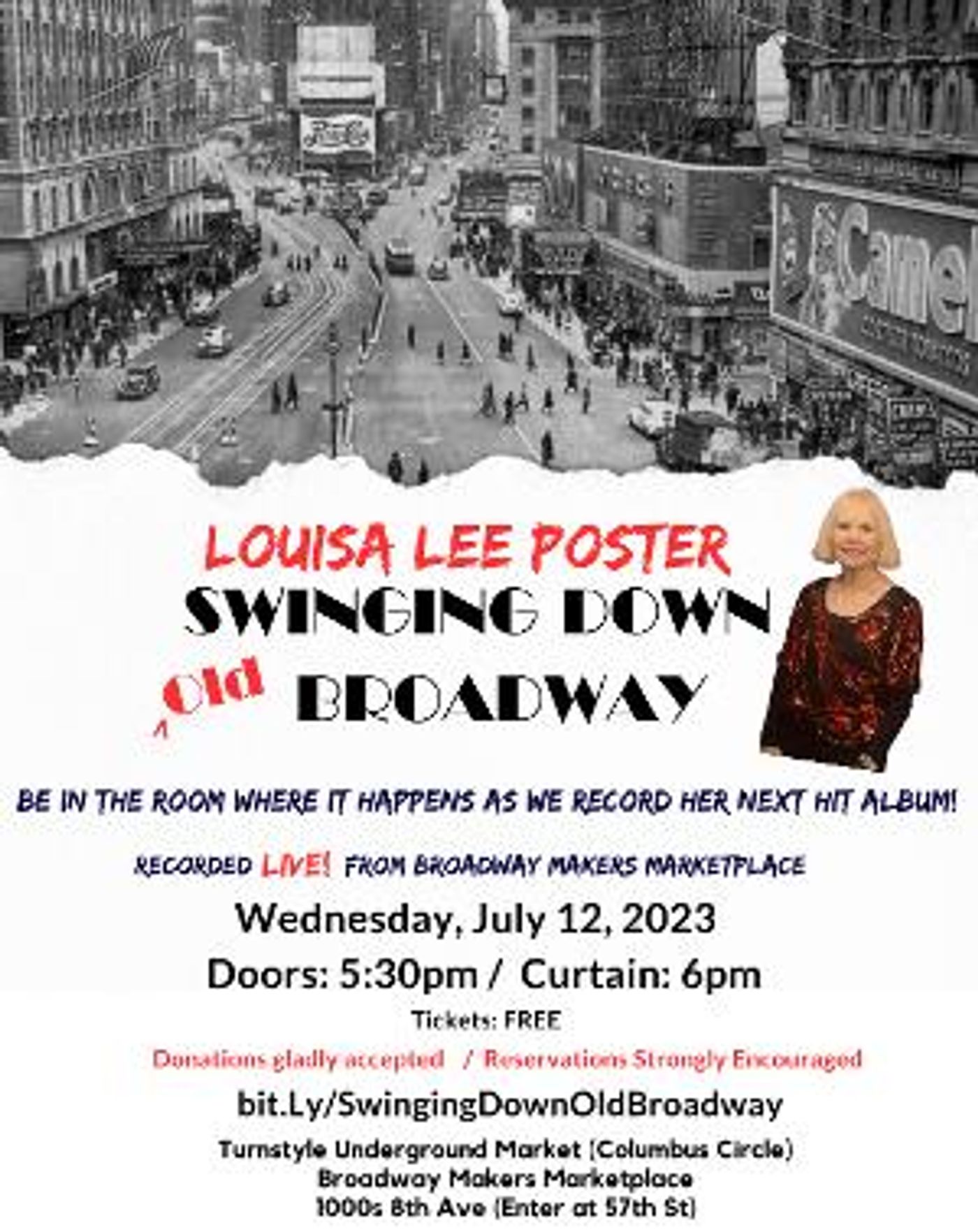 82-Year-Old Retired Educator Louisa Lee Poster to Take the Stage as Cabaret Singer in Columbus Circle  Image