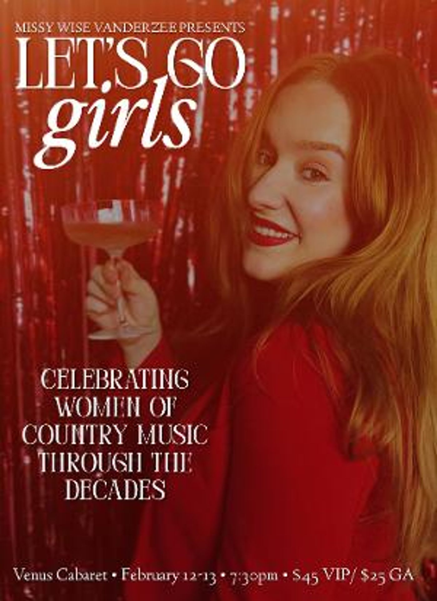 Missy Wise Vanderzee To Bring Her Sold Out Show LET'S GO GIRLS Back To Venus Cabaret  Image
