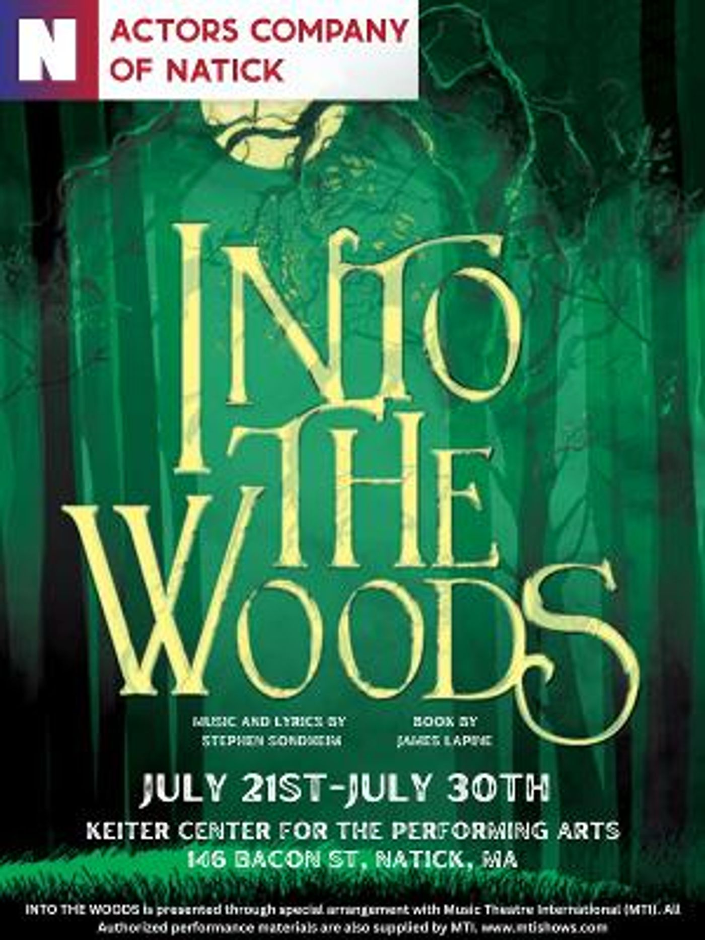 The Actors Company of Natick to Present INTO THE WOODS at The Keiter Center This Month  Image