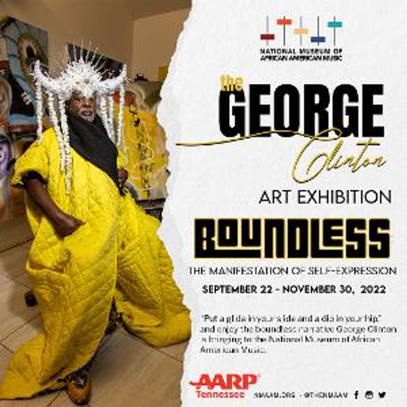 National Museum of African American Music and AARP Announce New George Clinton Art Exhibition  Image