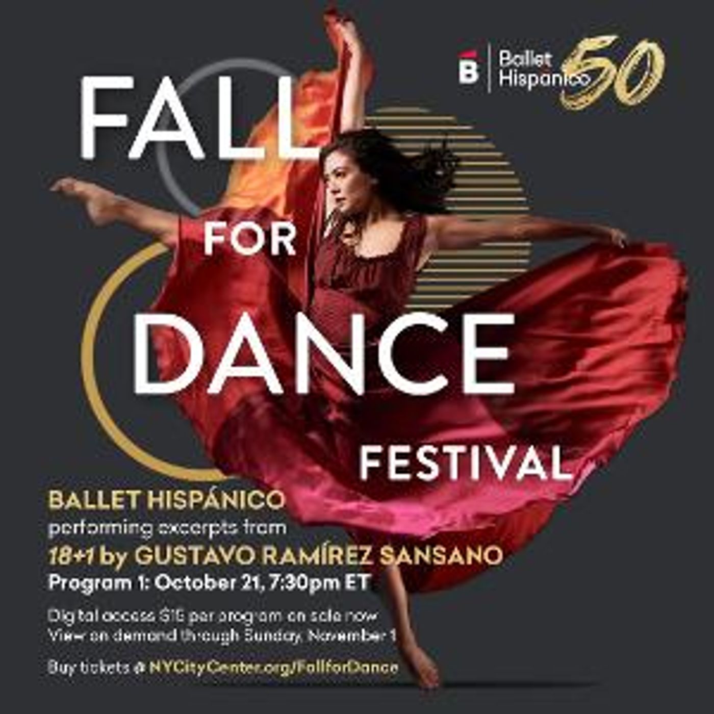 Ballet Hispánico To Perform In New York City Center's Digital Fall For Dance Festival Live From The Stage  Image