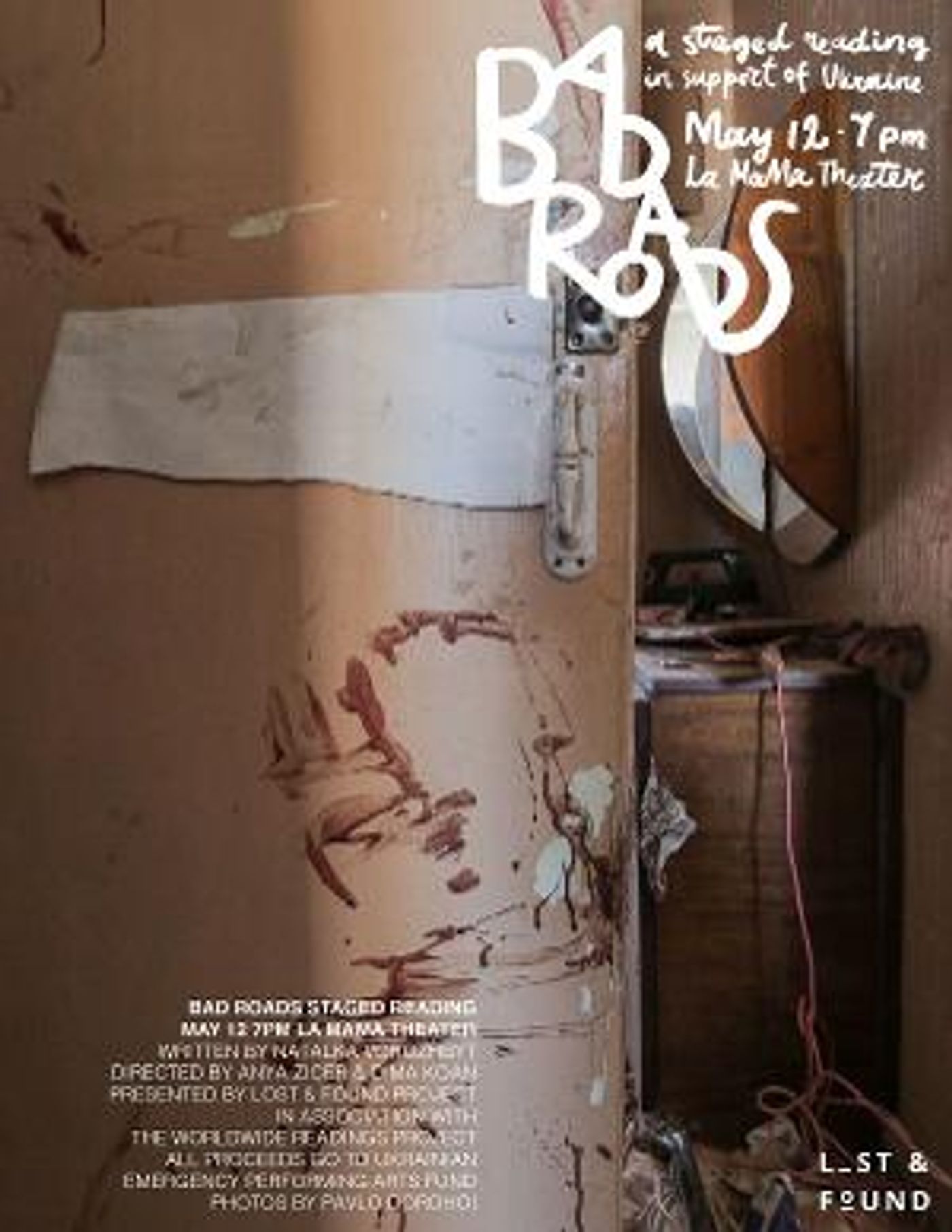 BAD ROADS Staged Reading Will Take Place in Support Of Ukraine  Image