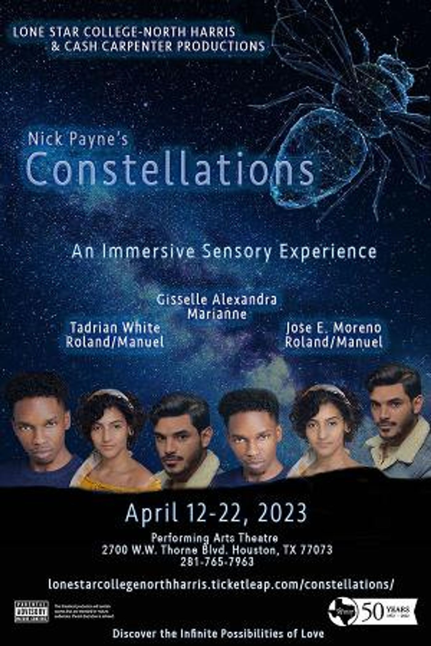 Lone Star College North Harris to Present Nick Payne's CONSTELLATIONS This Month  Image