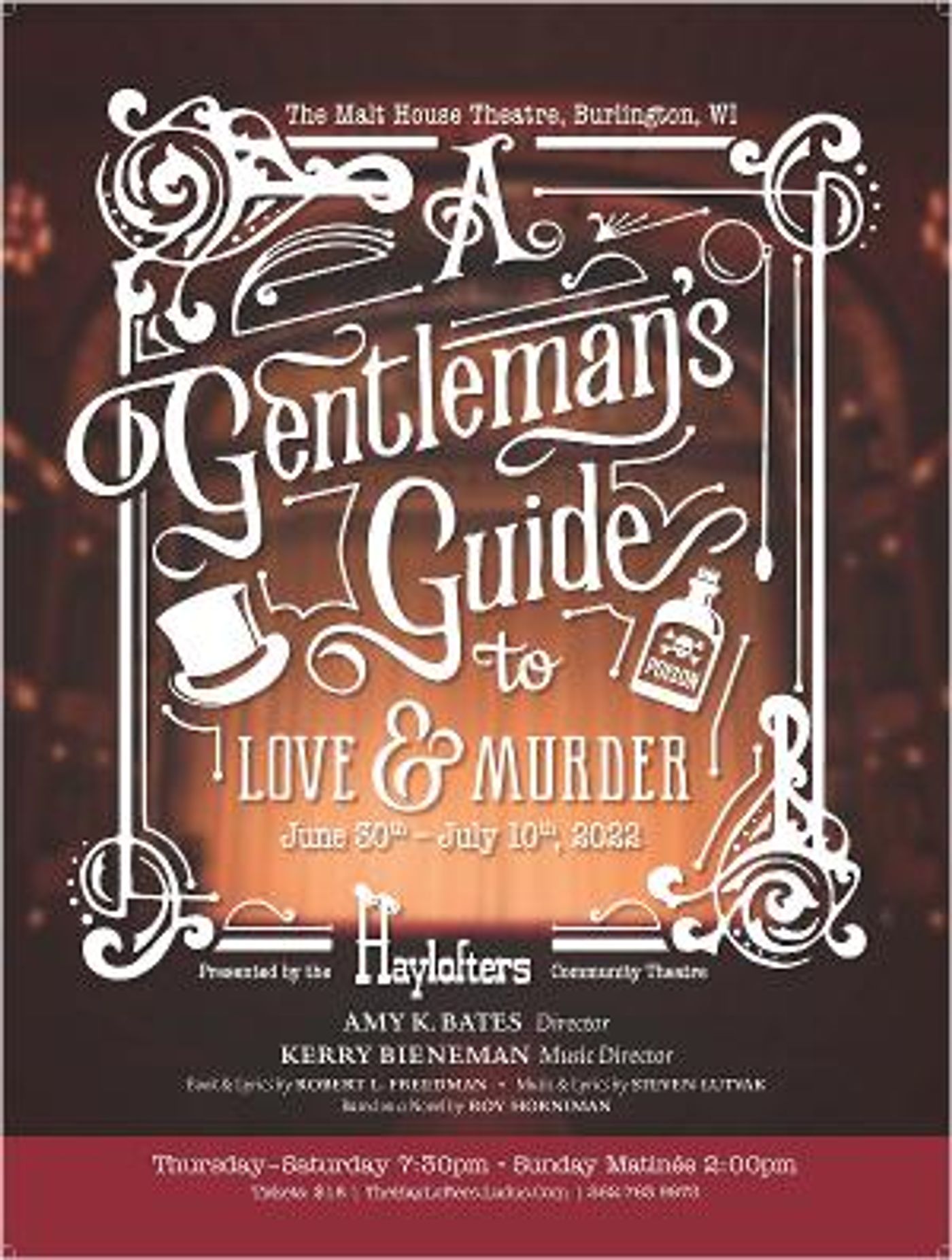 A GENTLEMAN'S GUIDE TO LOVE AND MURDER To Be Presented At The Historic Malt House Theatre  Image