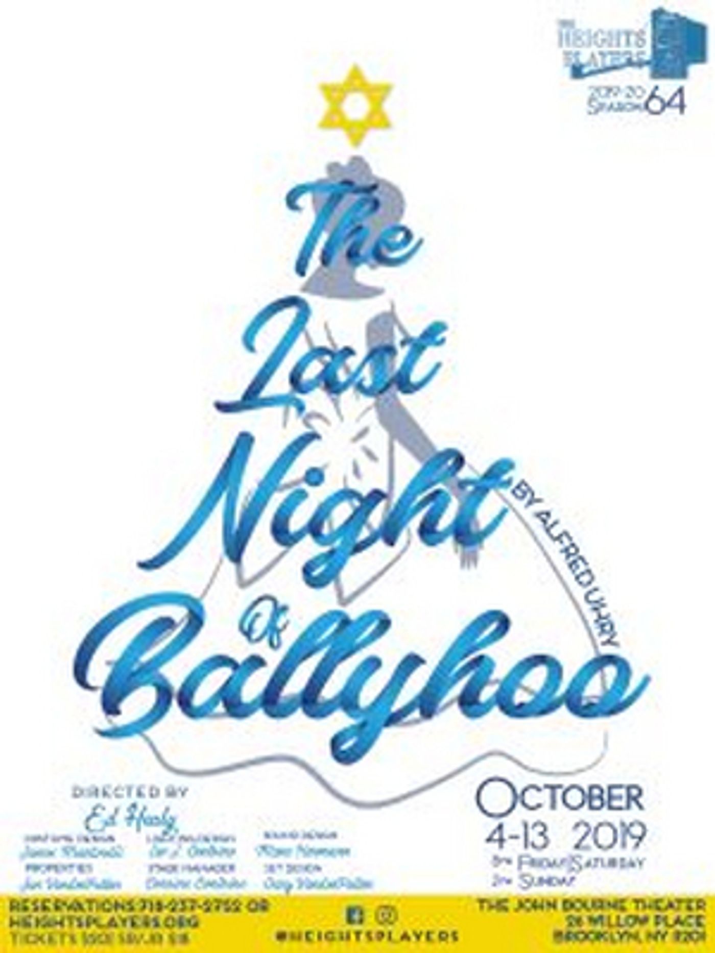 The Heights Players To Present Alfred Uhry's THE LAST NIGHT OF BALLYHOO  Image