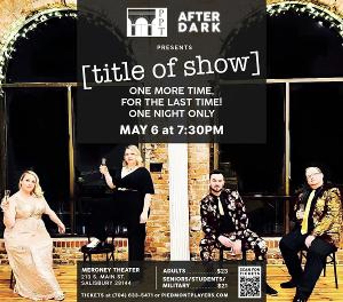 Piedmont Players Presents One Night Only Performance Of [title of show]  Image