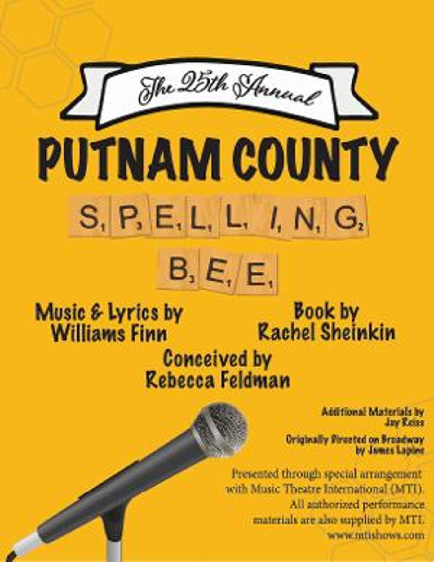 Hendersonville Theatre's THE 25TH ANNUAL PUTNAM COUNTY SPELLING BEE to Open This Month  Image