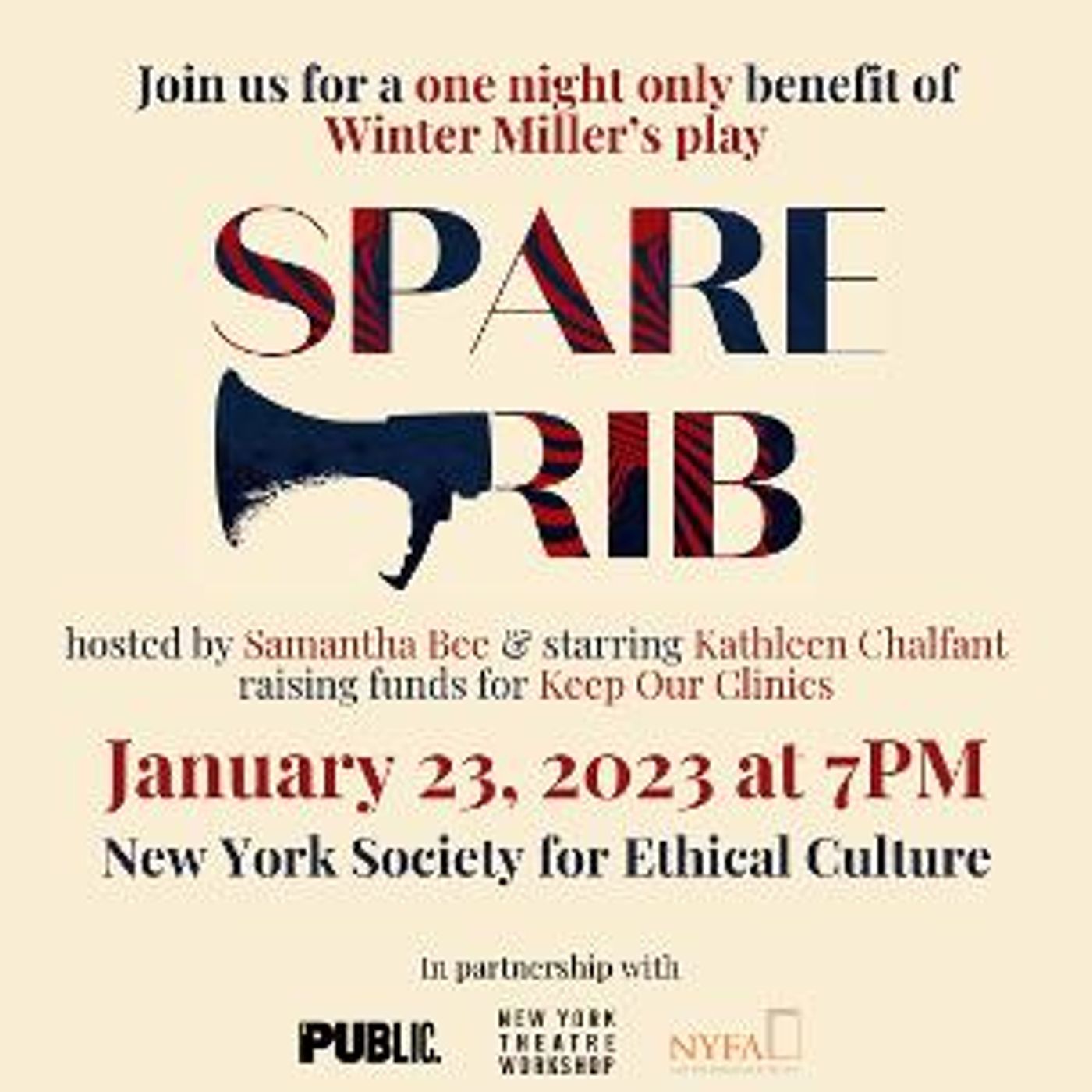 Reading of Winter Miller's SPARE RIB Will Celebrate Anniversary Of Roe V. Wade  Image
