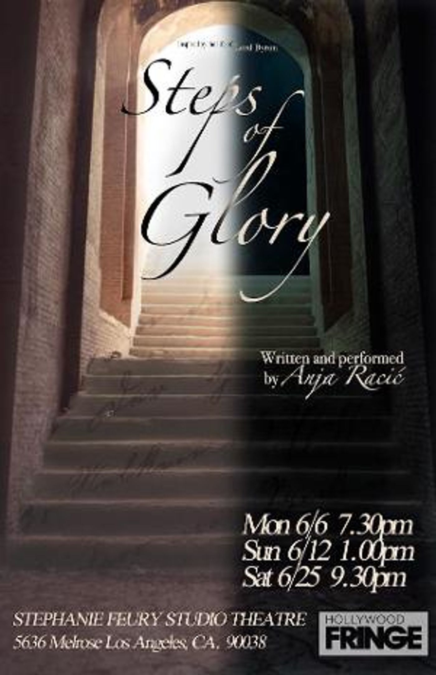 Anja Racić & Theatre Asylum Present STEPS OF GLORY An International Solo Show Comes to Hollywood Fringe  Image