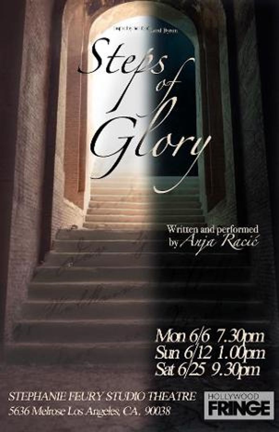 Anja Racić & Theatre Asylum Present STEPS OF GLORY An International Solo Show Comes to Hollywood Fringe Image