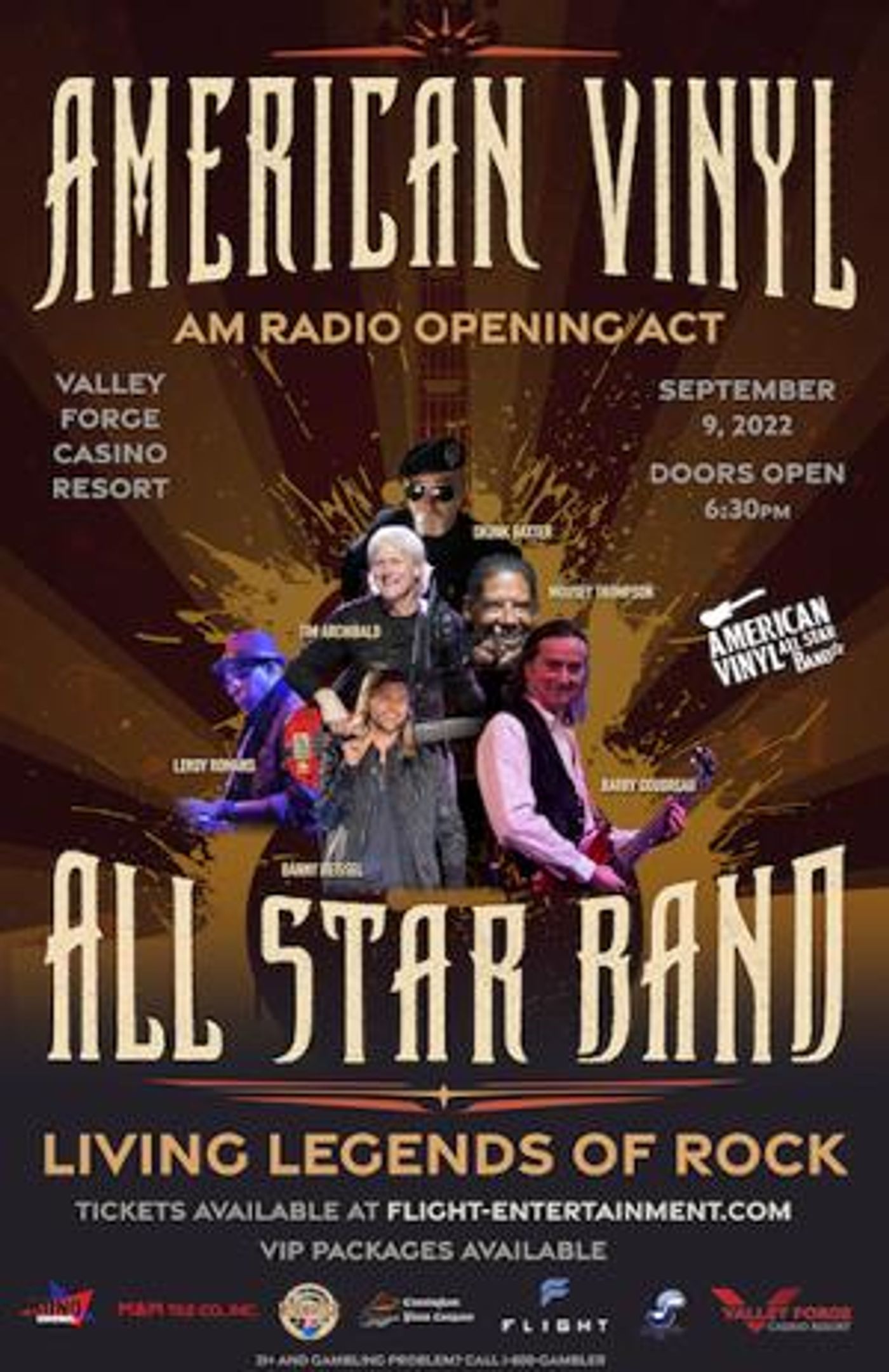 The American Vinyl All Star Band To Bring  Star-Studded Performance To Valley Forge Casino Resort  Image
