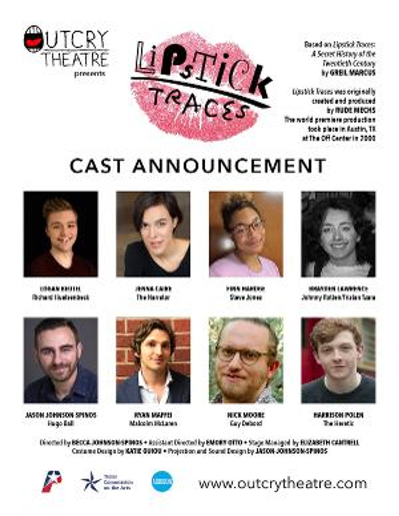Outcry Theatre Announces Cast Of Upcoming LIPSTICK TRACES  Image