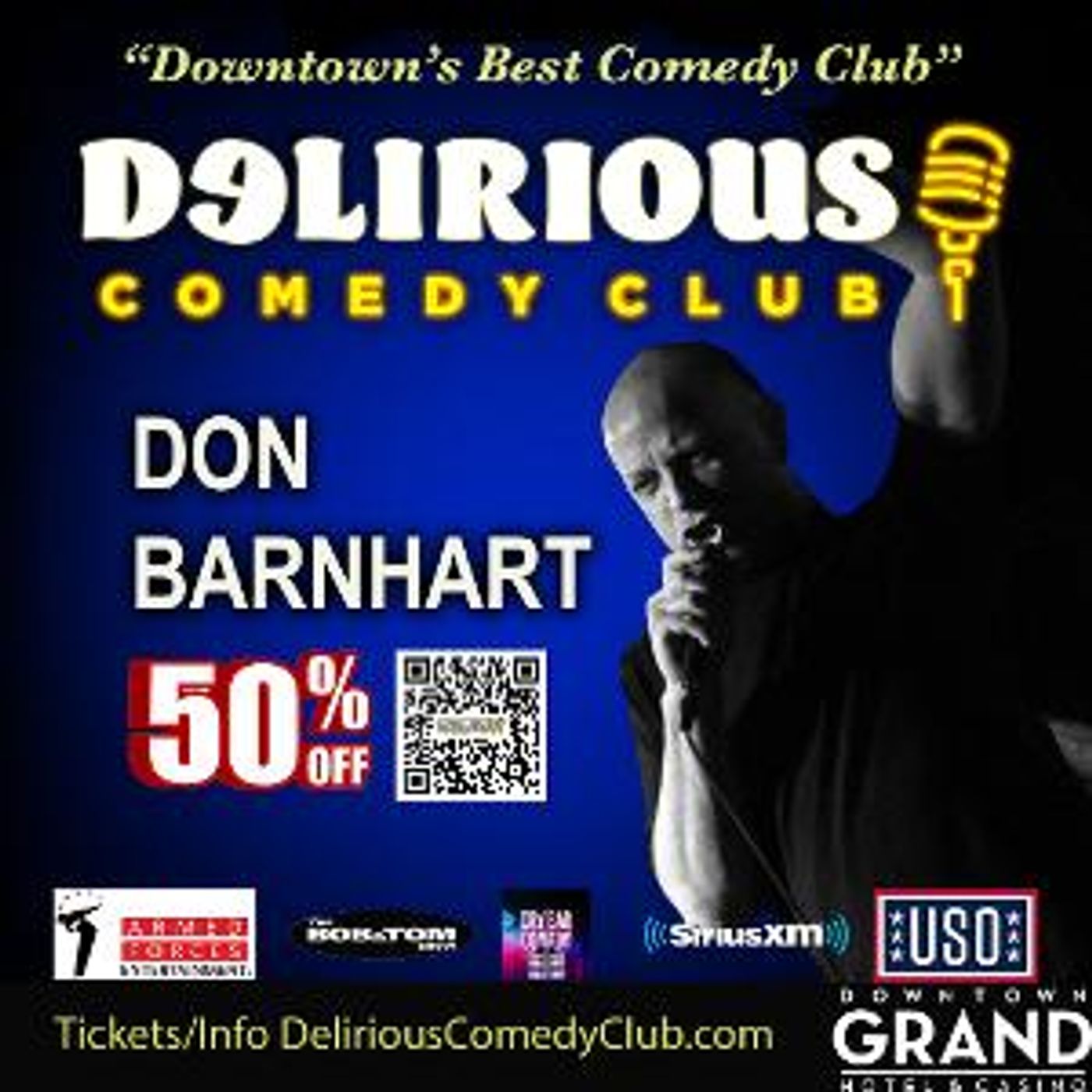 Delirious Comedy Club Offers 50% Discount To Military, First Responders and Tourists  Image