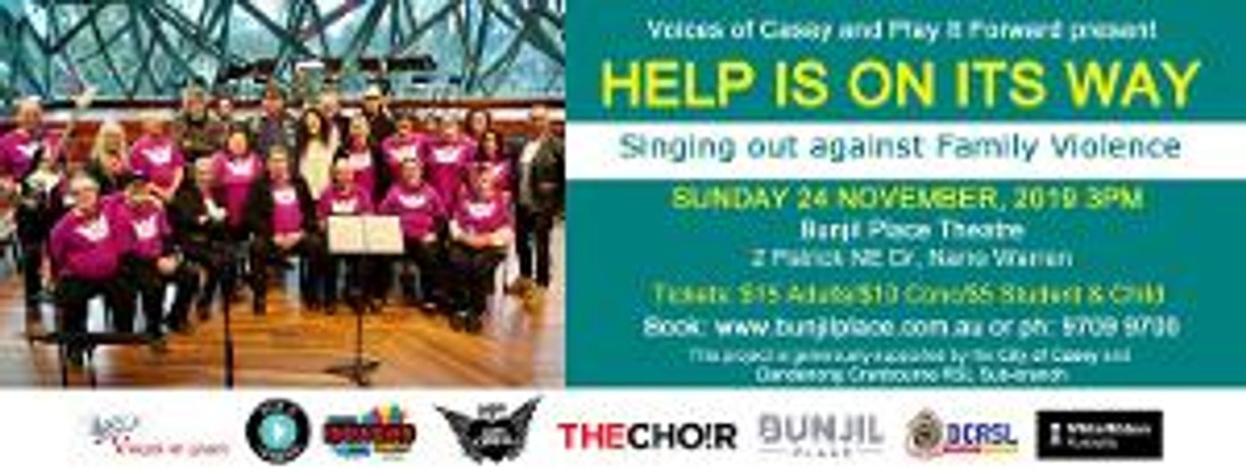 Help Is On Its Way This Sunday At Bunjil Place  Image