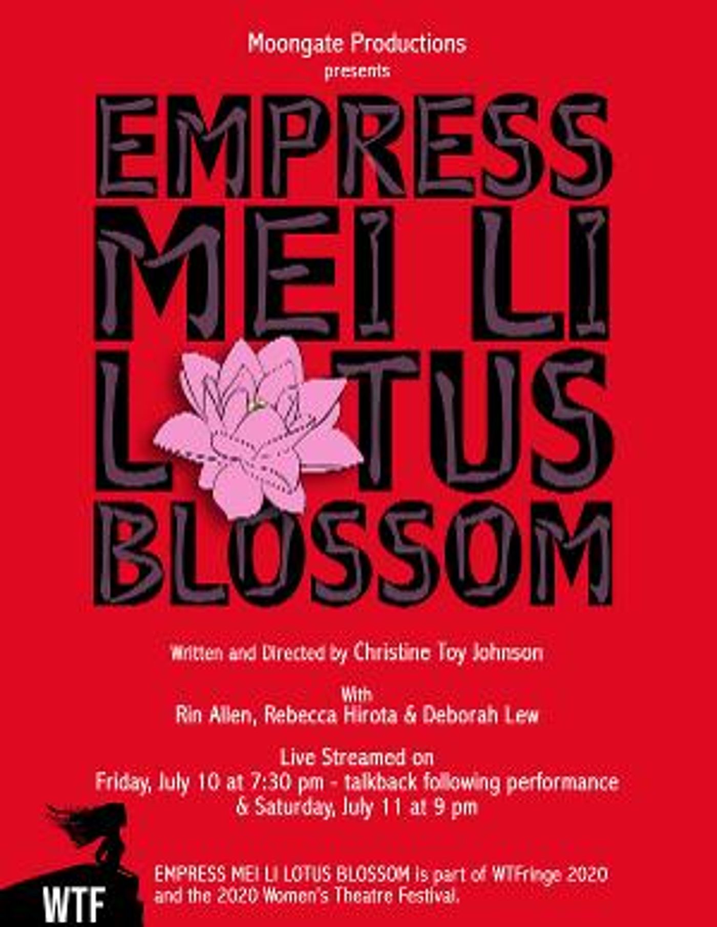 EMPRESS MEI LI LOTUS BLOSSOM To Premiere At WTFringe2020/Women's Theatre Festival  Image