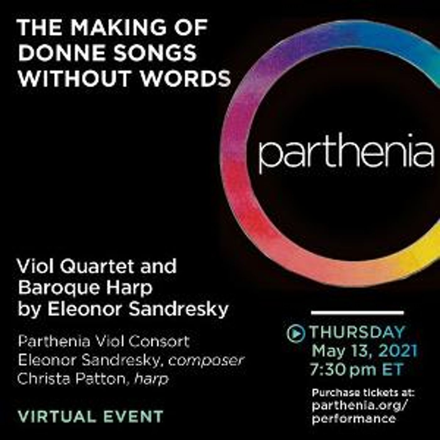Parthenia Viol Consort Presents THE MAKING OF DONNE SONGS Webinar  Image