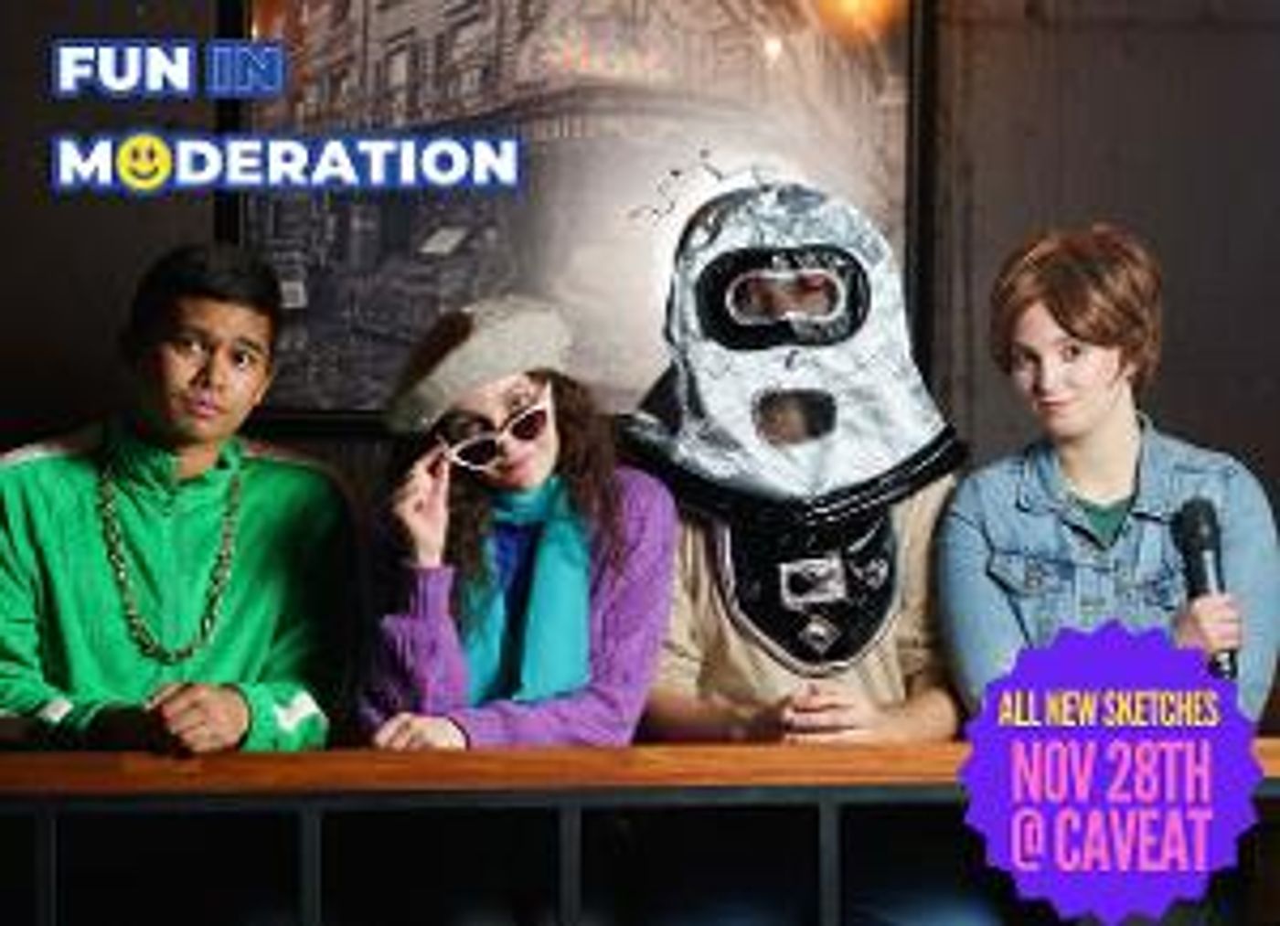 Sketch Comedy Team Fun In Moderation Takes the Stage At Caveat, November 28  Image