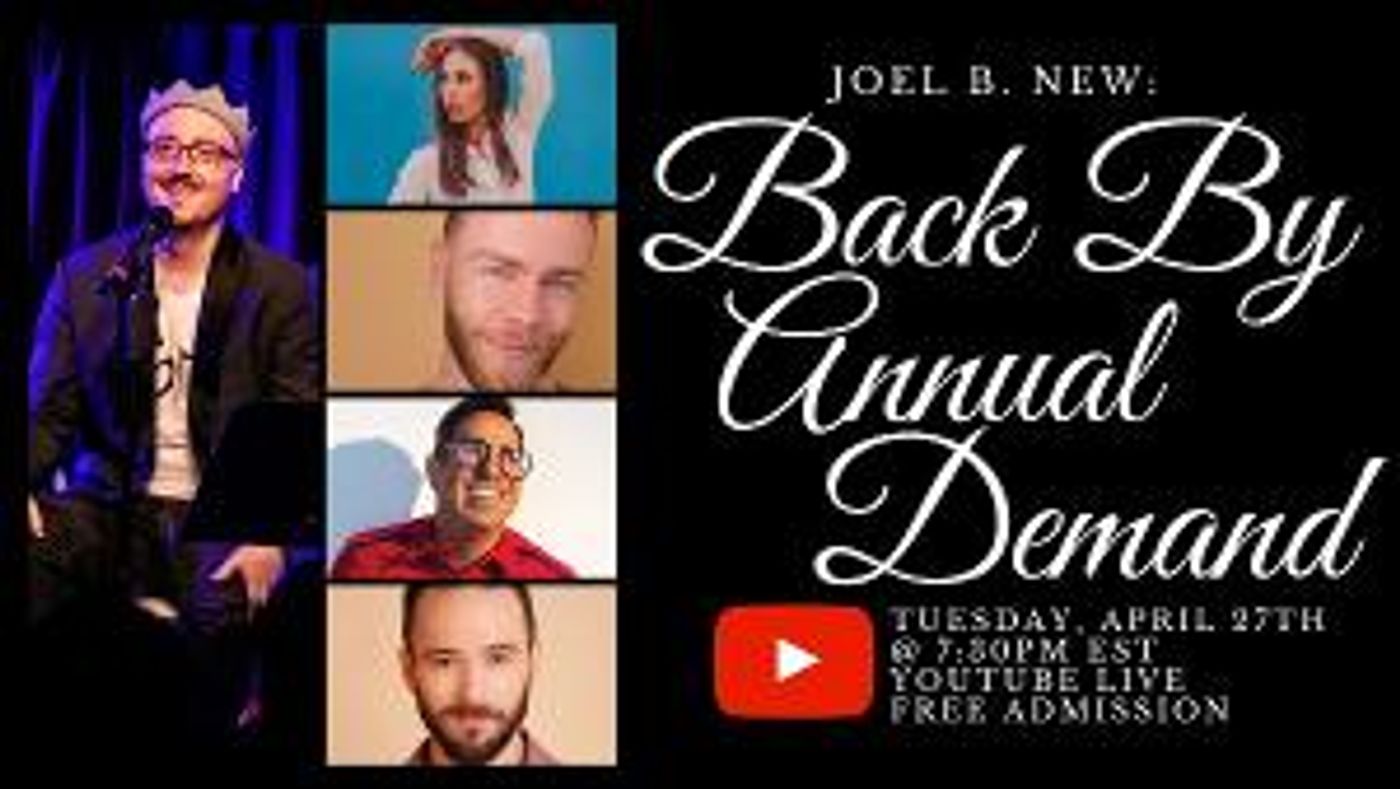 Joel B. New Announces Upcoming Livestream Concert  Image