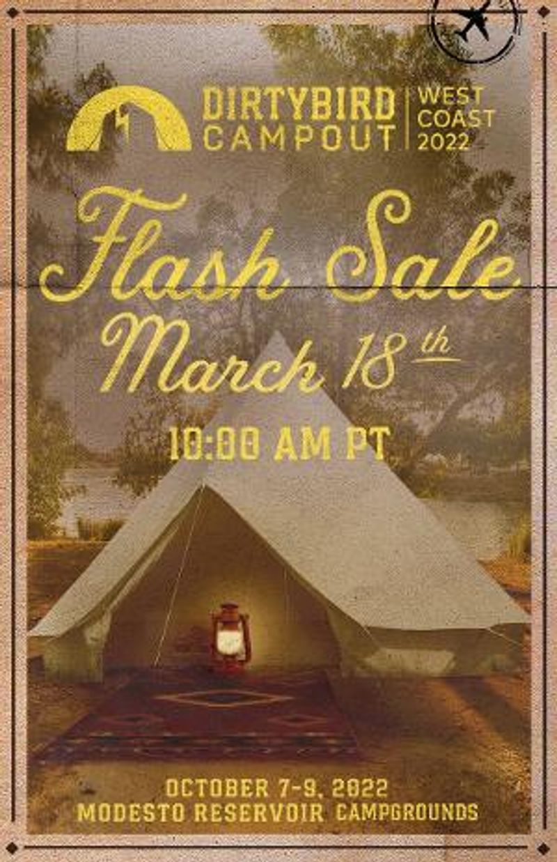 Dirtybird Campout Announces 2022 Flash Sale Image