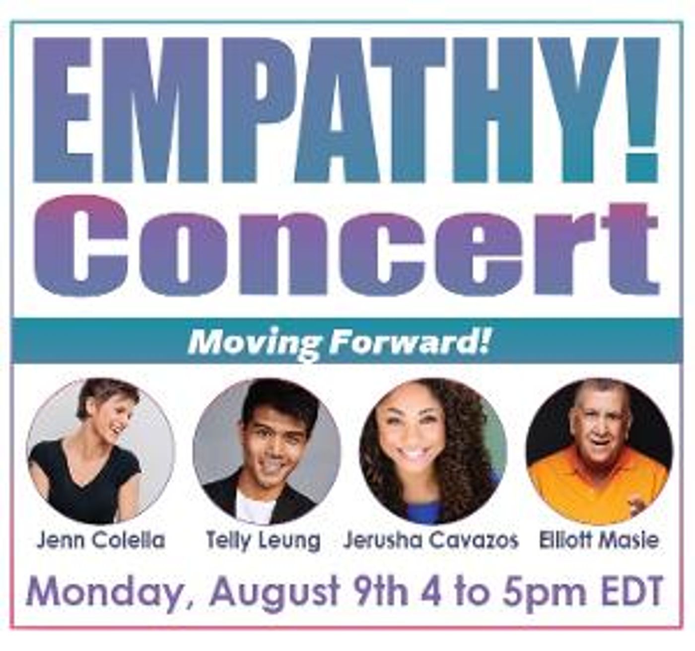EMPATHY CONCERT Returns with Jenn Colella and Jerusha Cavazos, August 9  Image