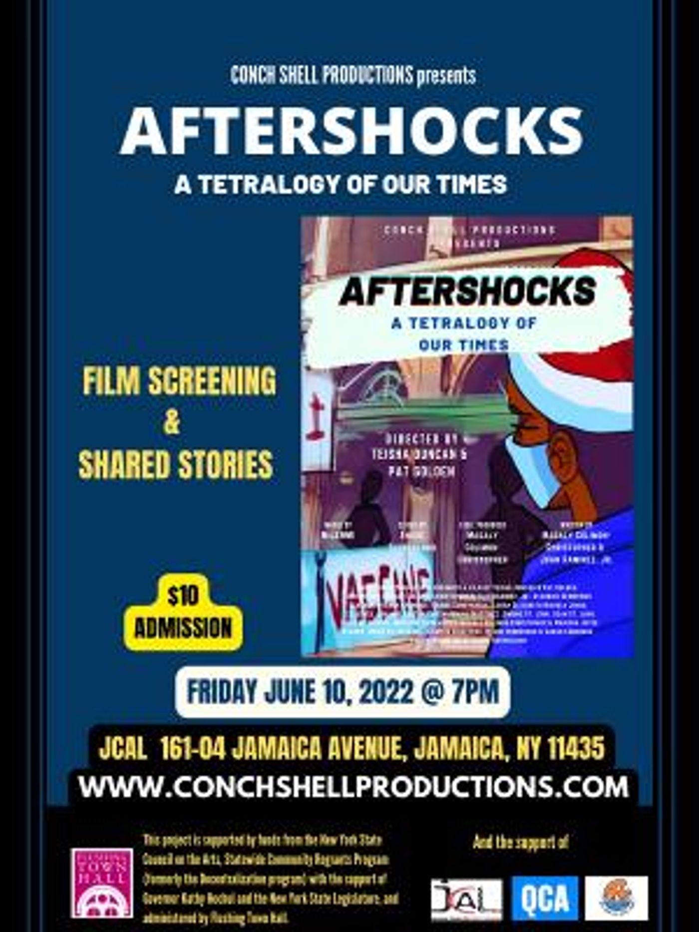 Conch Shell Productions Celebrates Caribbean Heritage Month Screening Of AFTERSHOCKS: A TETRALOGY OF OUR TIMES  Image