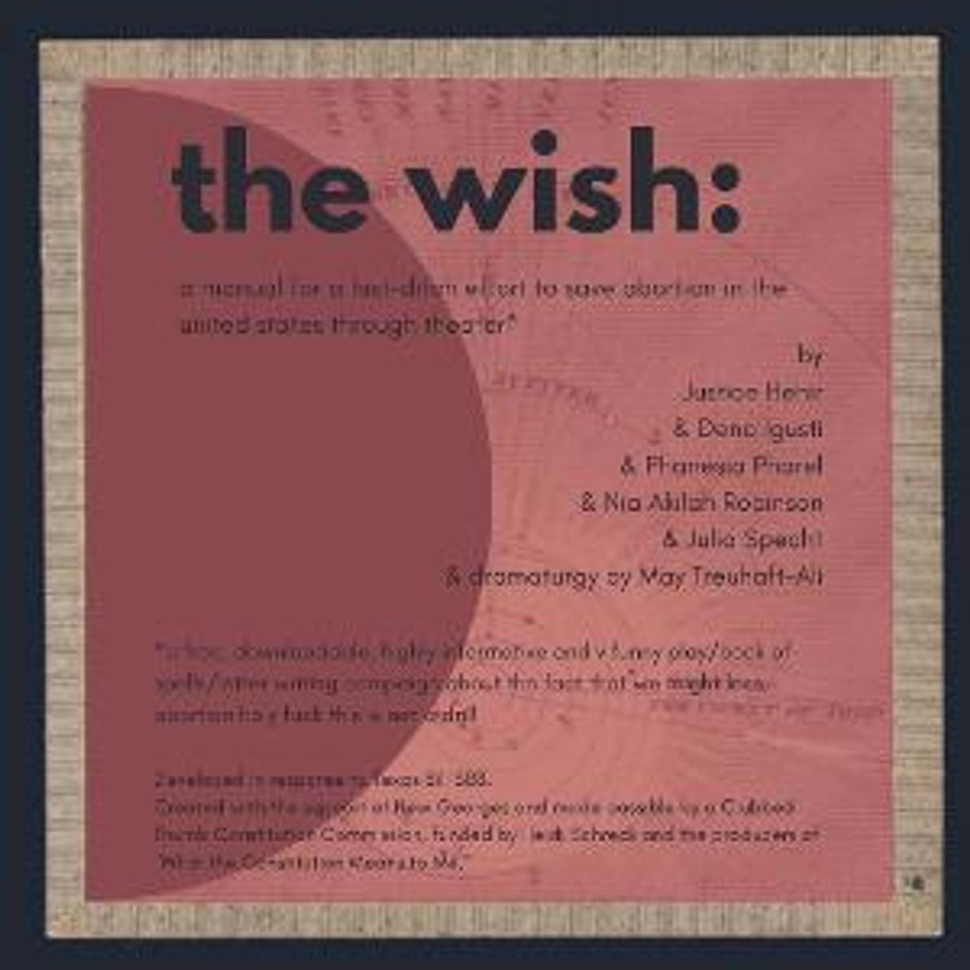 Five Playwrights Release A Free, Downloadable Play In Response To Supreme Court's Draft Opinion Against Roe V. Wade  Image