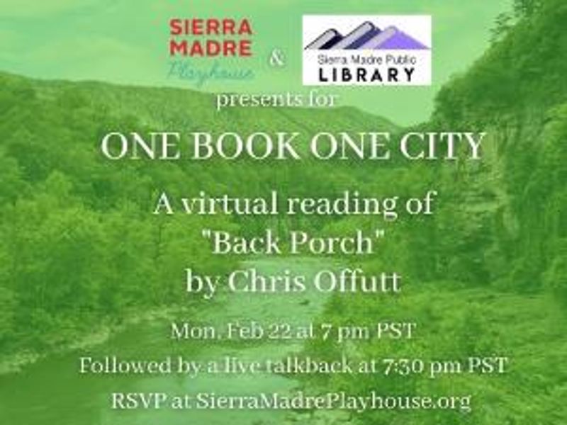 Sierra Madre Playhouse and S.M. Public Library Present BACK PORCH Image