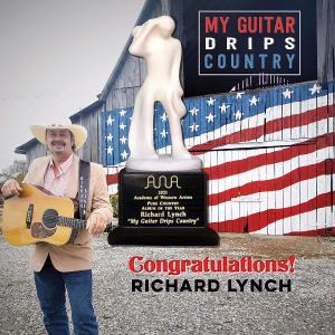 Richard Lynch Wins Academy Of Western Artists Award For Pure Country Album Of The Year  Image