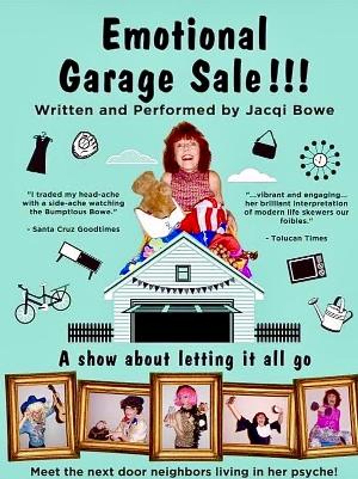 EMOTIONAL GARAGE SALE is Presented as Part of the Whitefire Theatre's Streaming Solofest  Image