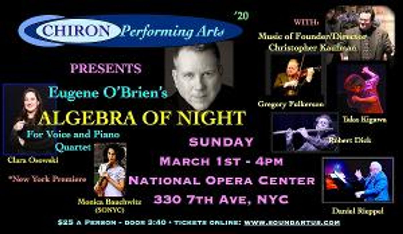 Chiron Performing Arts Presents Music Of Eugene O'Brien And Christopher Kaufman  Image