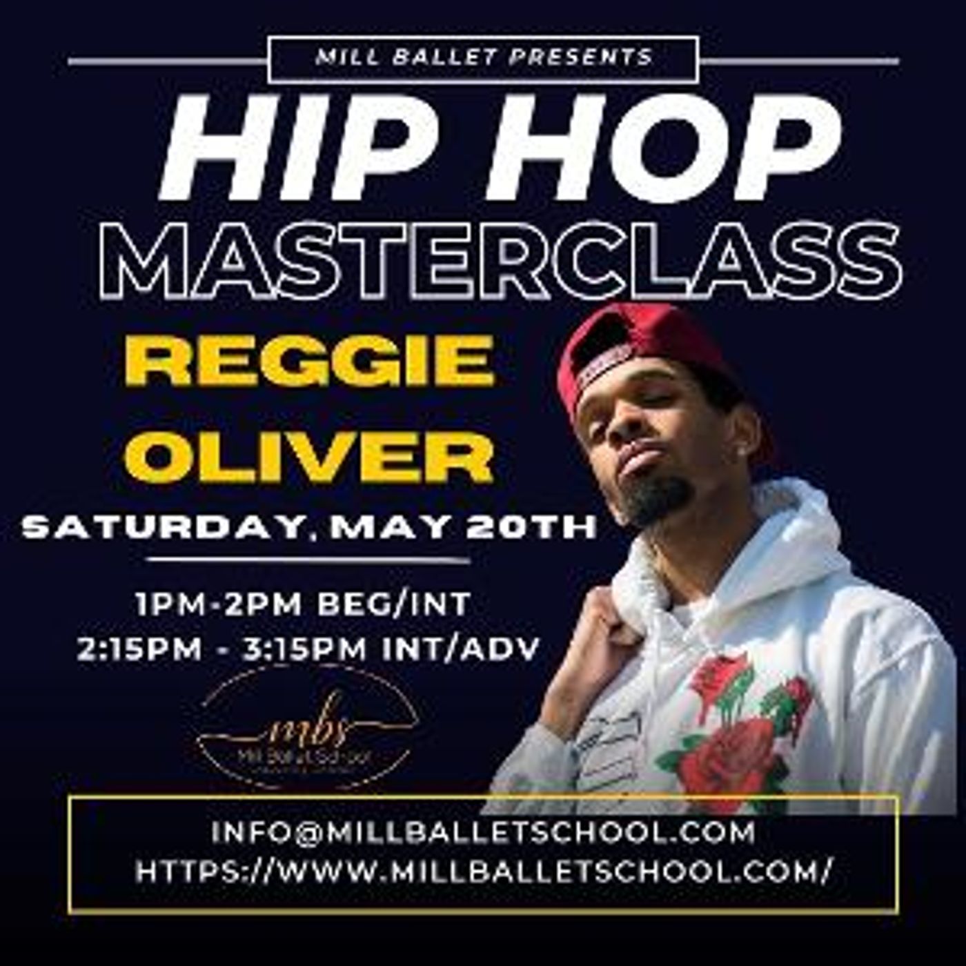Mill Ballet School to Welcome Reggie Oliver for Hip-Hop Masterclass  Image