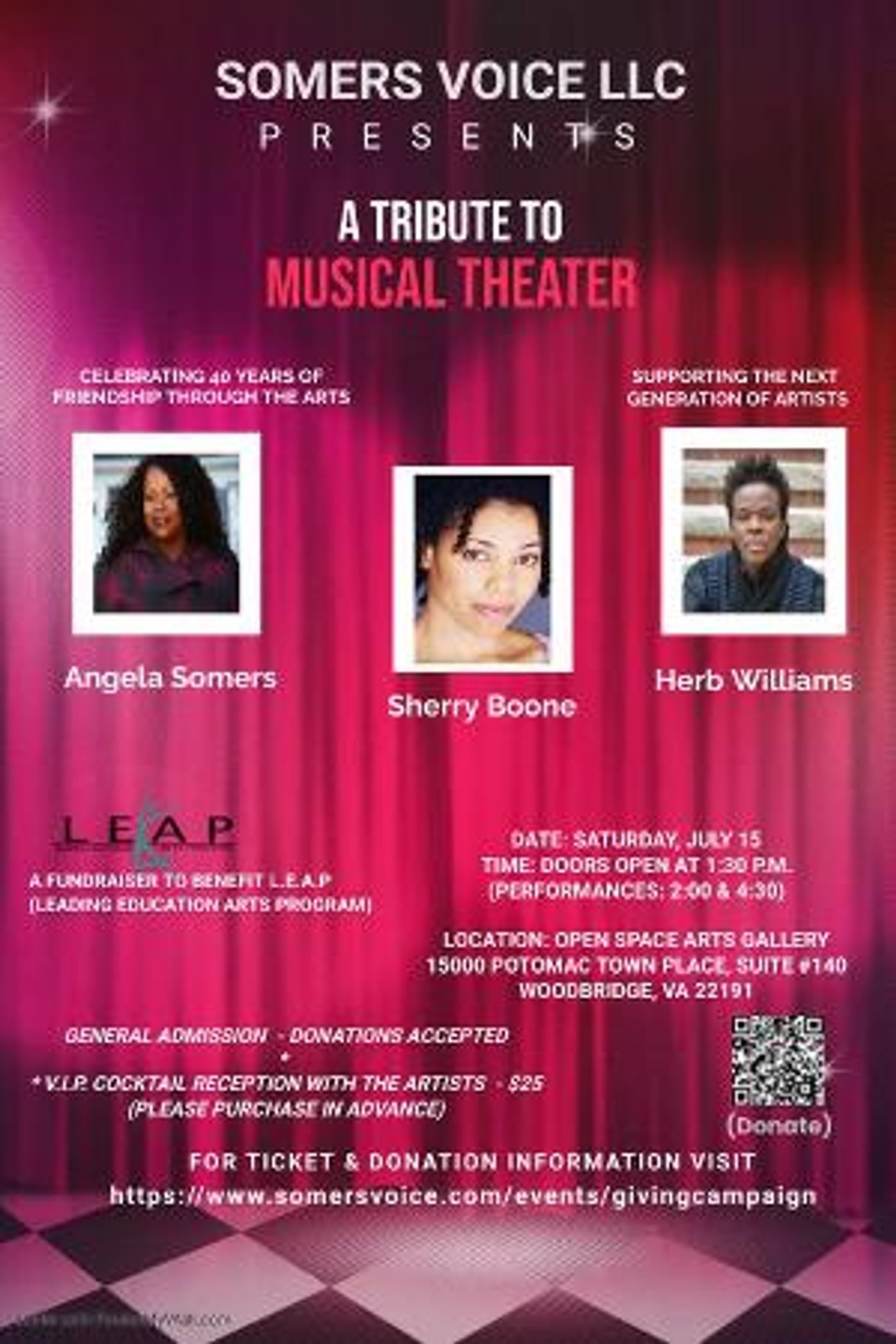 Sherry Boone to Star in Somers Voice Tribute To Musical Theatre, Benefiting Young Artists  Image