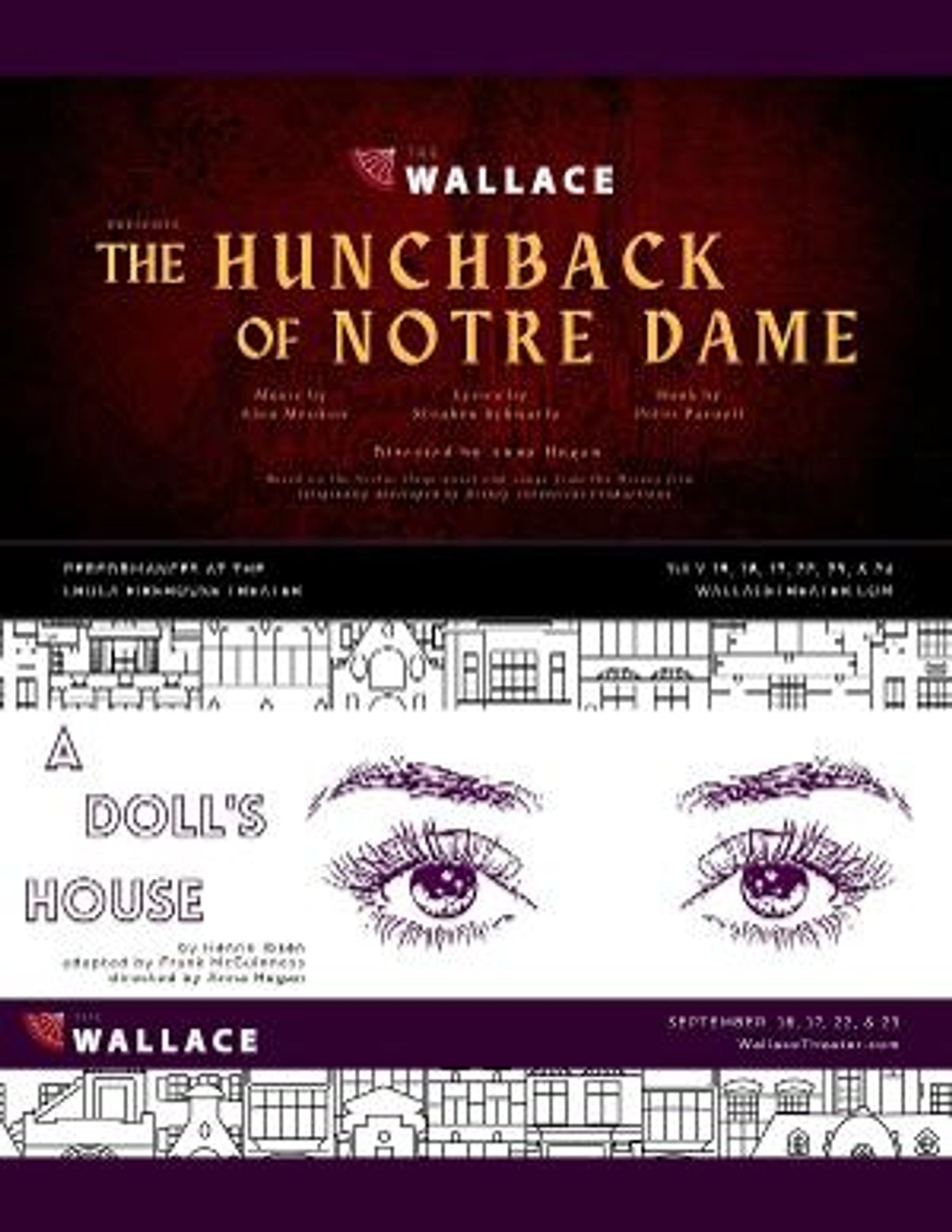 Actors & Production Team Members Wanted For THE HUNCHBACK OF NOTRE DAME & A DOLL'S HOUSE at the Wallace  Image