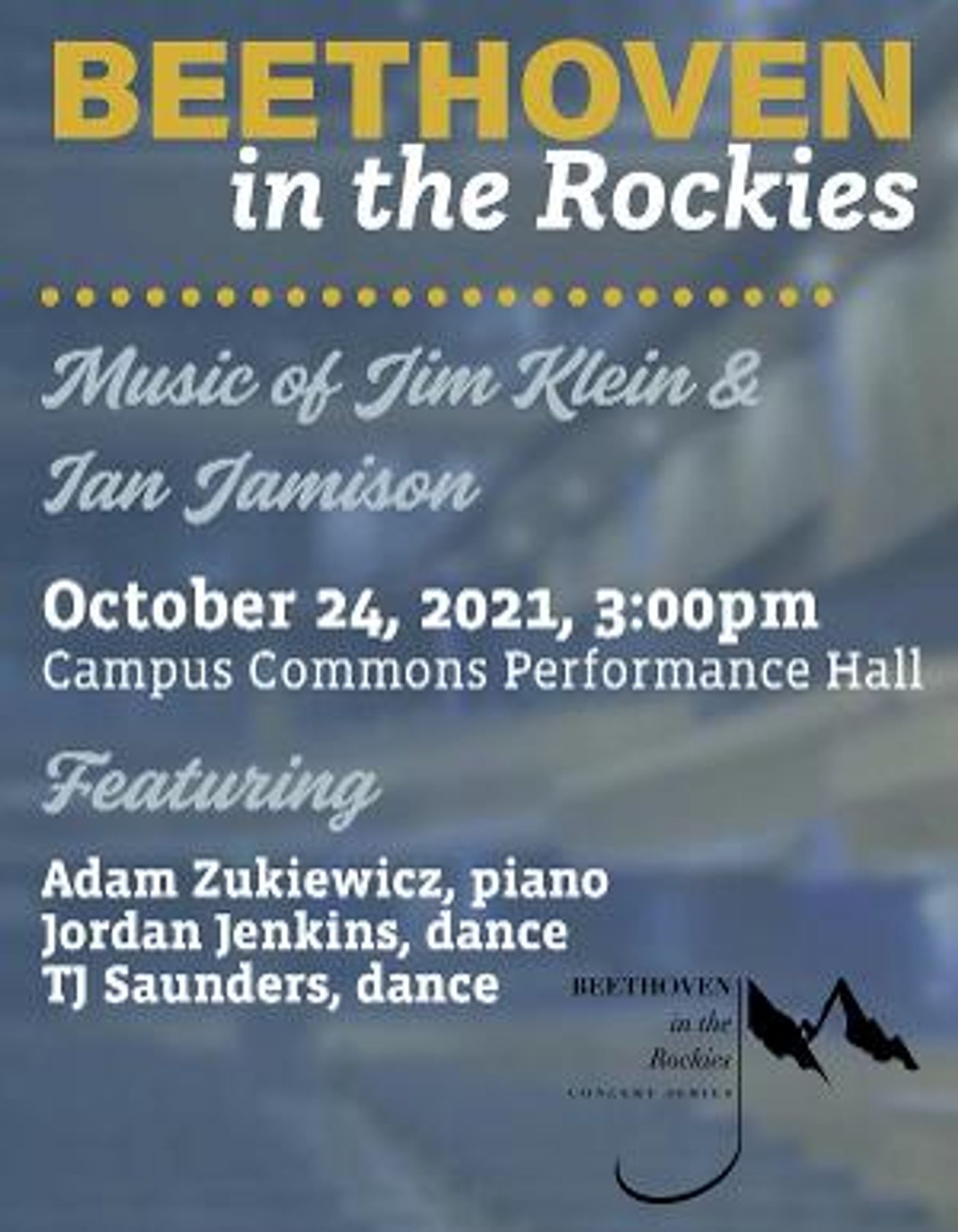 Beethoven In The Rockies Presents THE PIANO MUSIC OF JIM KLEIN & IAN JAMISON  Image