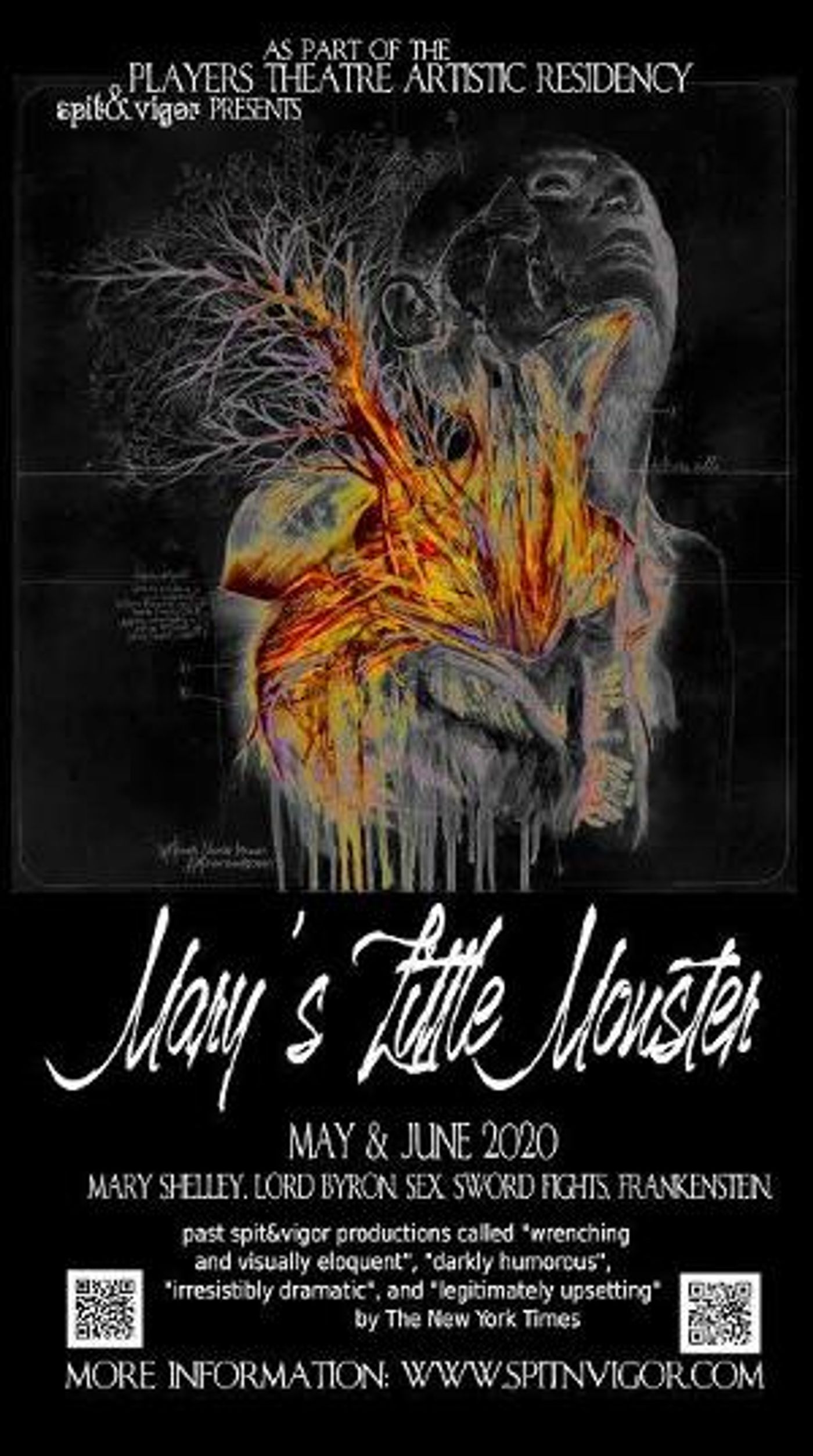 Spit&vigor's MARY'S LITTLE MONSTER Comes To The Players Theatre This Spring  Image