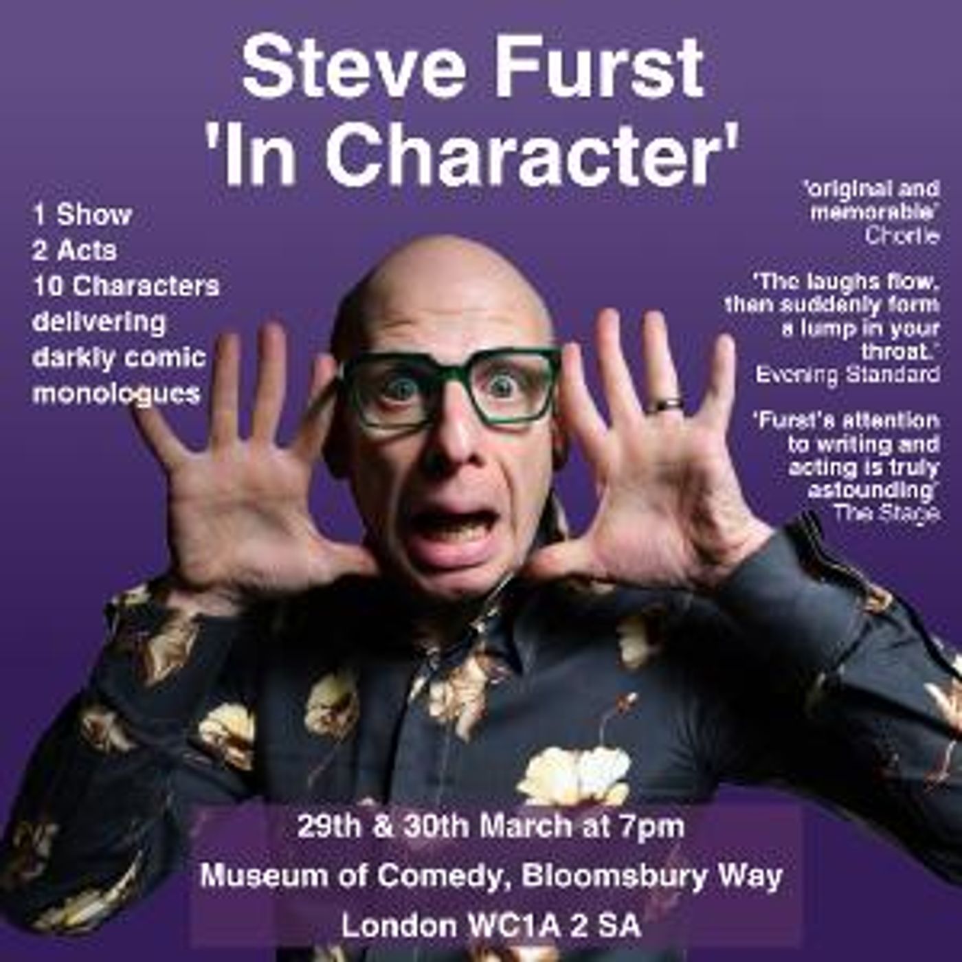 Steve Furst to Present IN CHARACTER Comic Monologue Show  Image