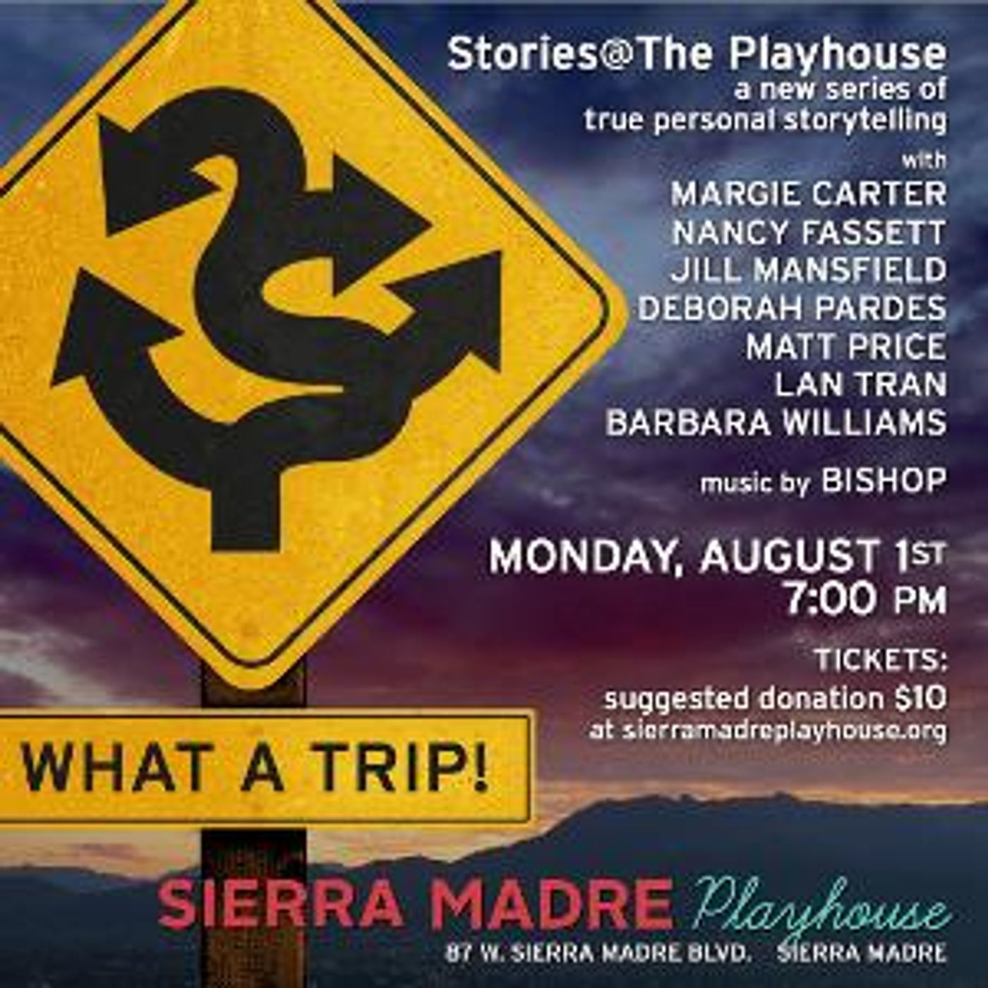 Sierra Madre Playhouse Presents 'Stories @ The Playhouse: What A Trip!' In August  Image