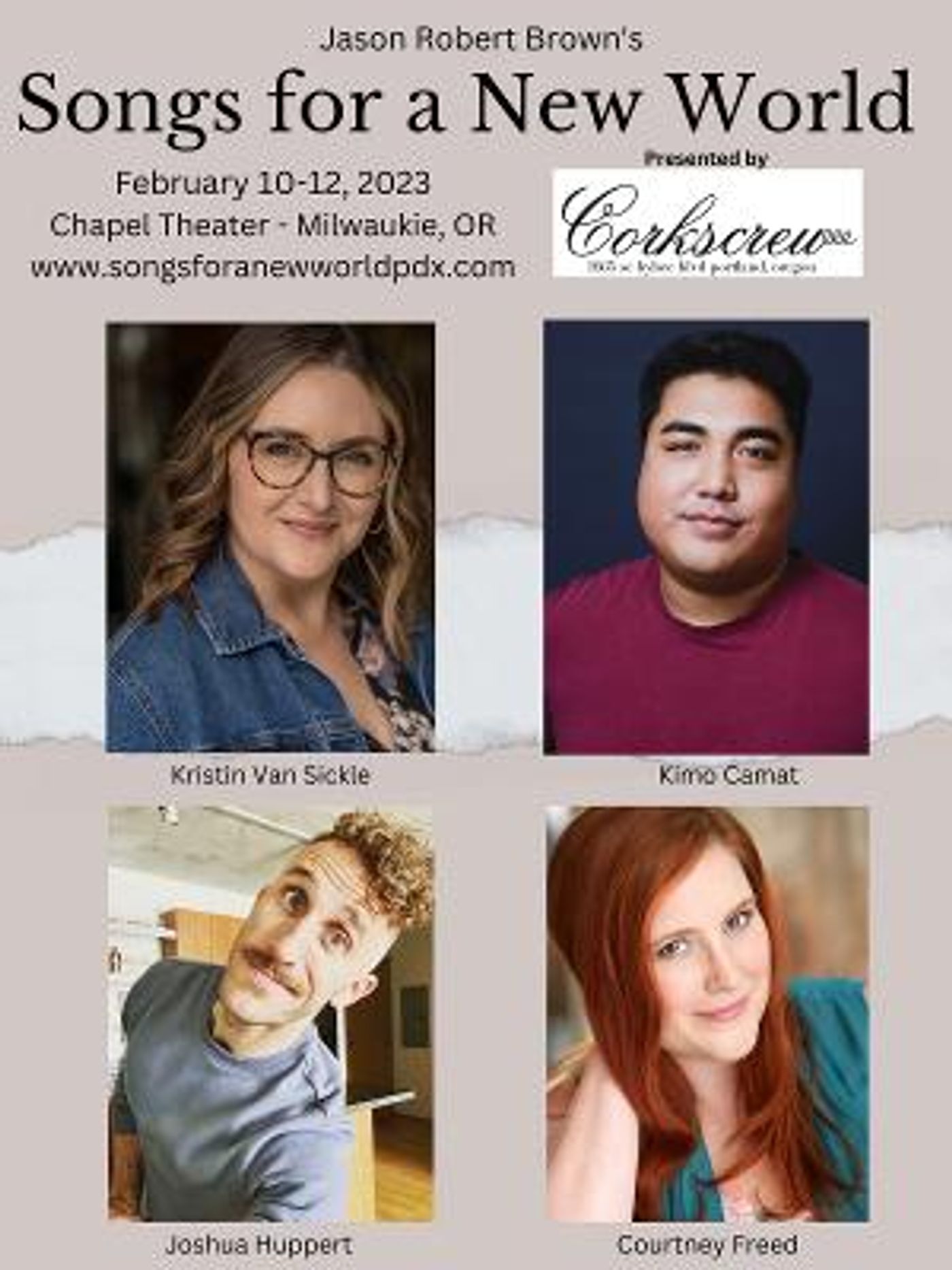 Jason Robert Brown's SONGS FOR A NEW WORLD to Play Chapel Theatre in February  Image