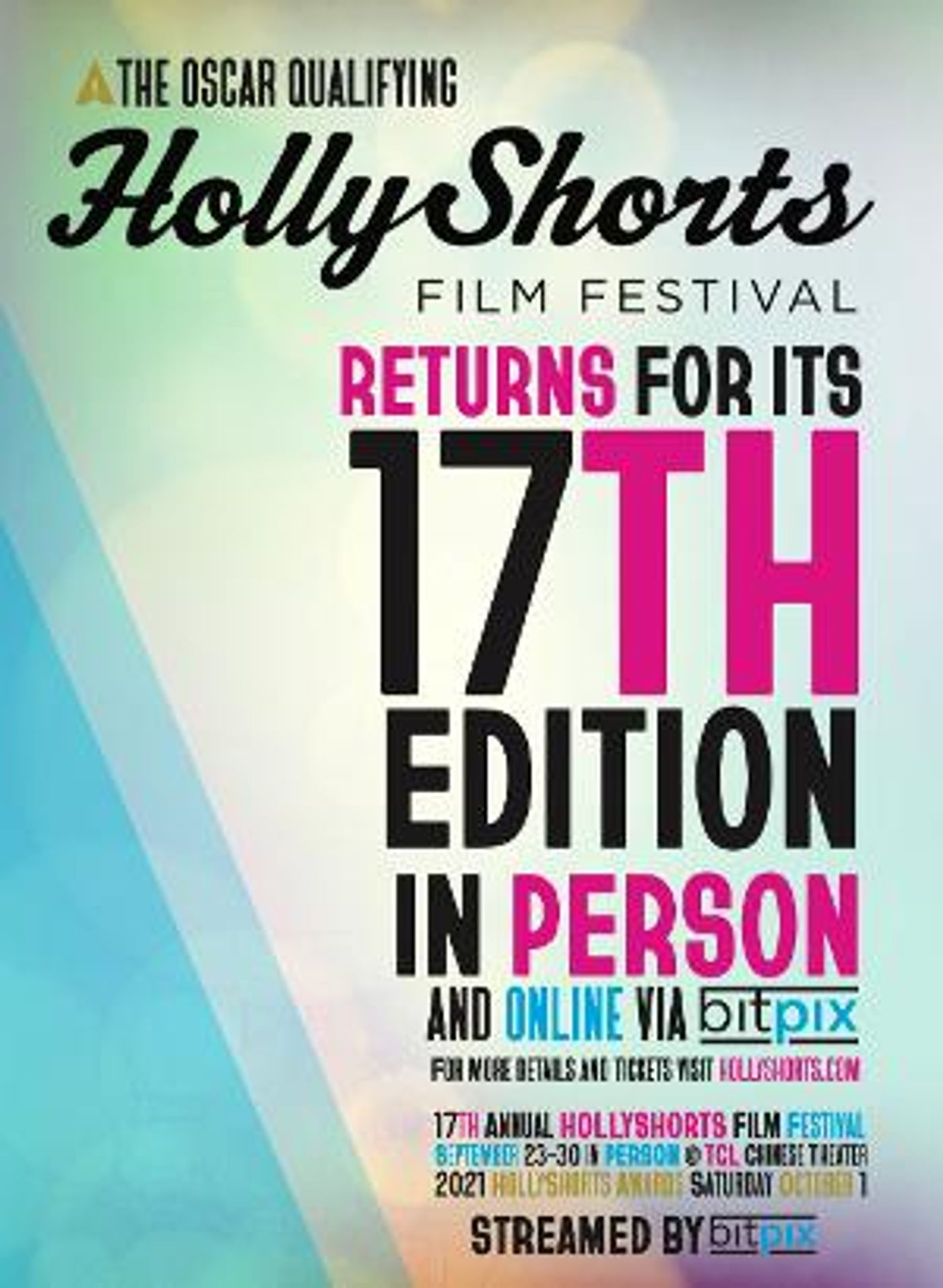 Oscar-Qualifying HollyShorts Film Festival Announces Dates For In-Person Celebration  Image