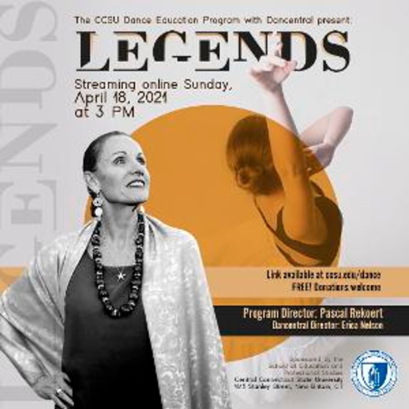 Central Connecticut State University Dance Education Program Presents Virtual Showcase 'Legends'  Image