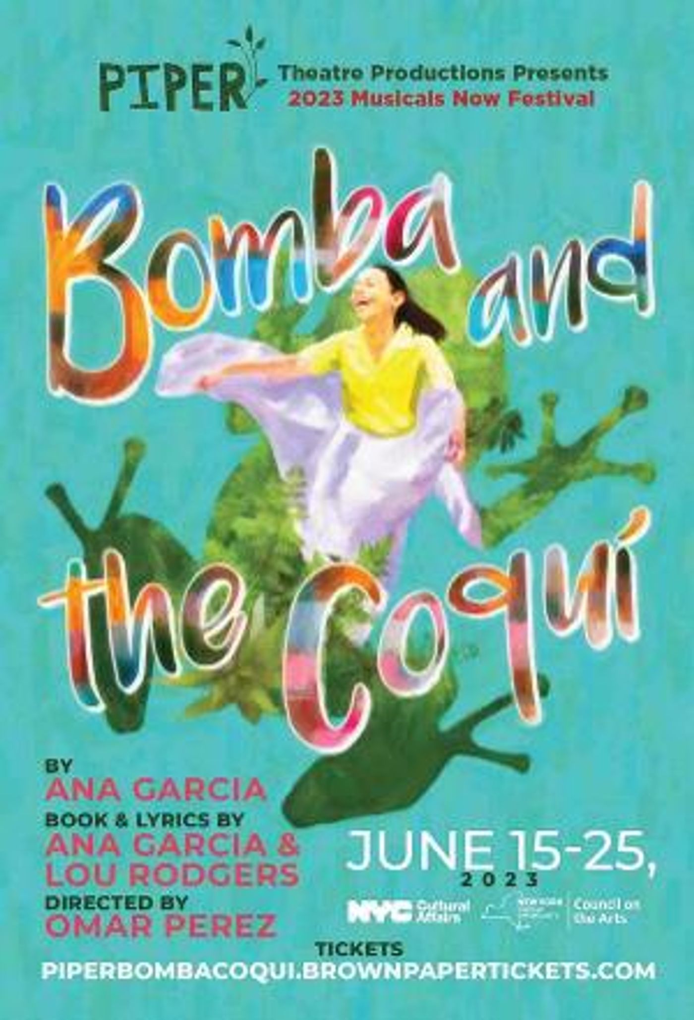 BOMBA AND THE COQUÍ to Open Piper Theatre Production's Summer Season  Image