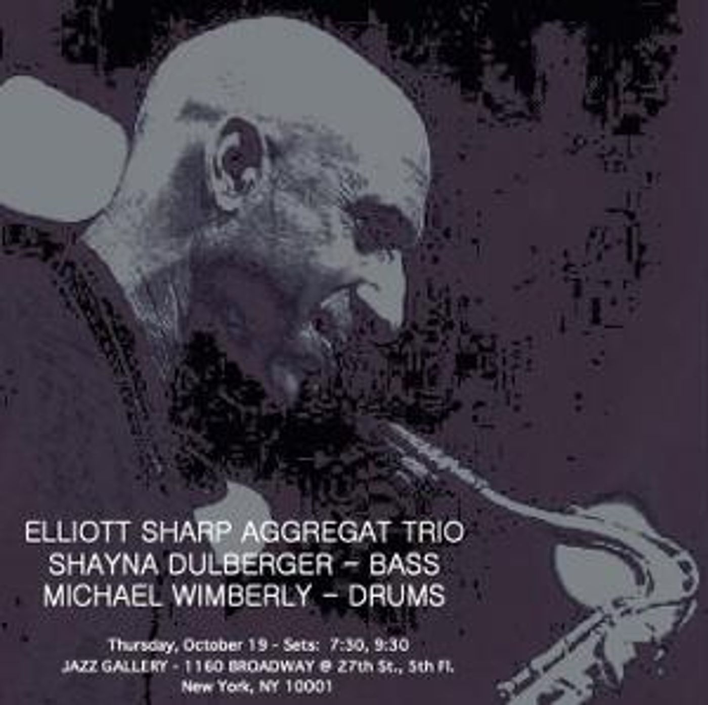 Elliott Sharp's Aggregat Trio To Perform At Jazz Gallery, October 19  Image