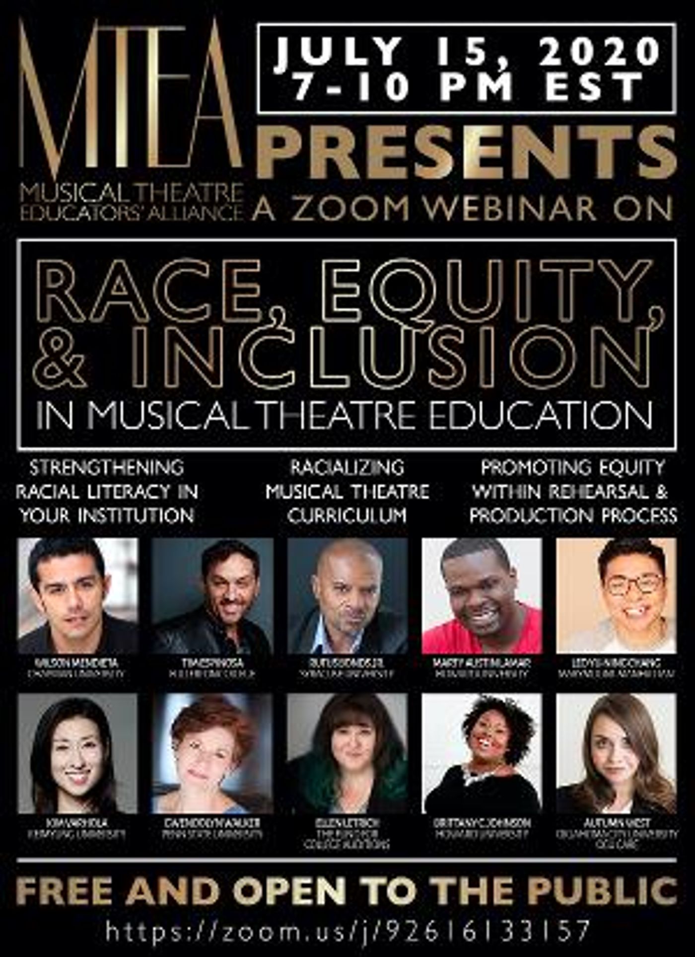 MTEA Creates Representation Committee And Offers Free Webinar On Race, Equity And Inclusion In Musical Theatre  Image