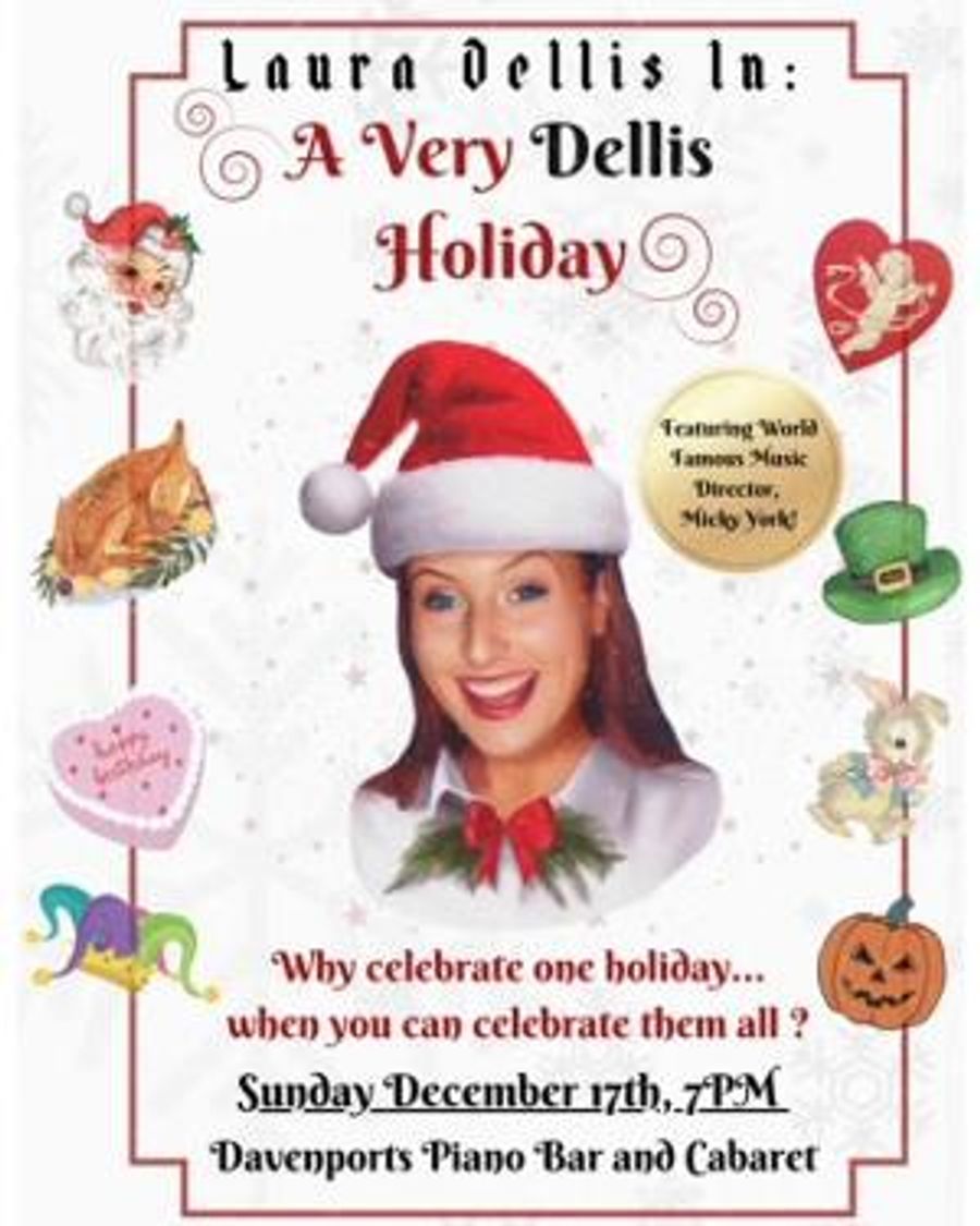 Laura Dellis to Celebrate The Holidays With A VERY DELLIS HOLIDAY at Davenports Next Month  Image
