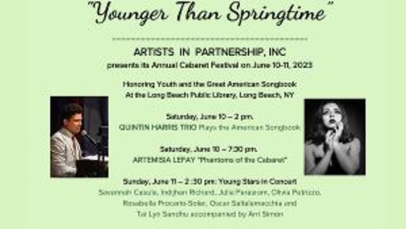 YOUNGER THAN SPRINGTIME Comes to the AIP Annual Cabaret Festival  Image