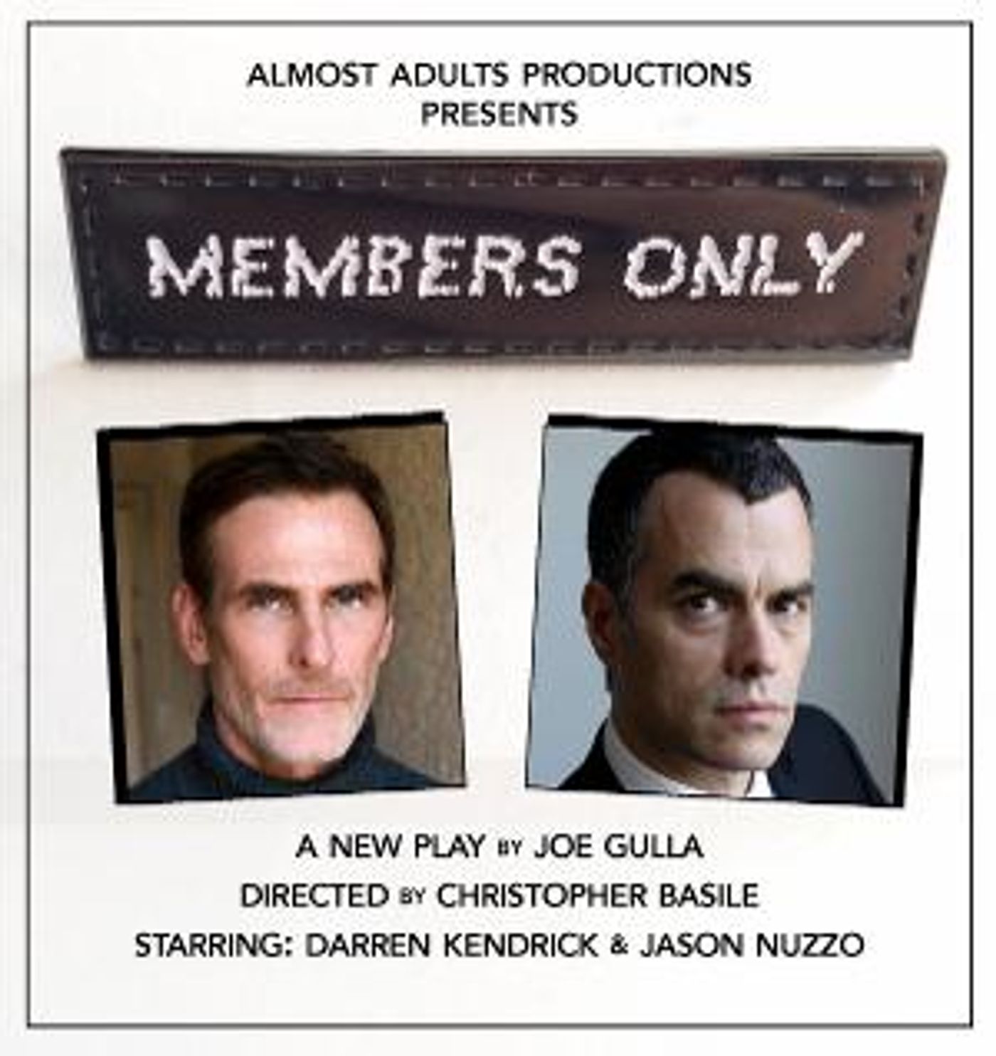 Almost Adults Productions Presents Joe Gulla's MEMBERS ONLY  Image