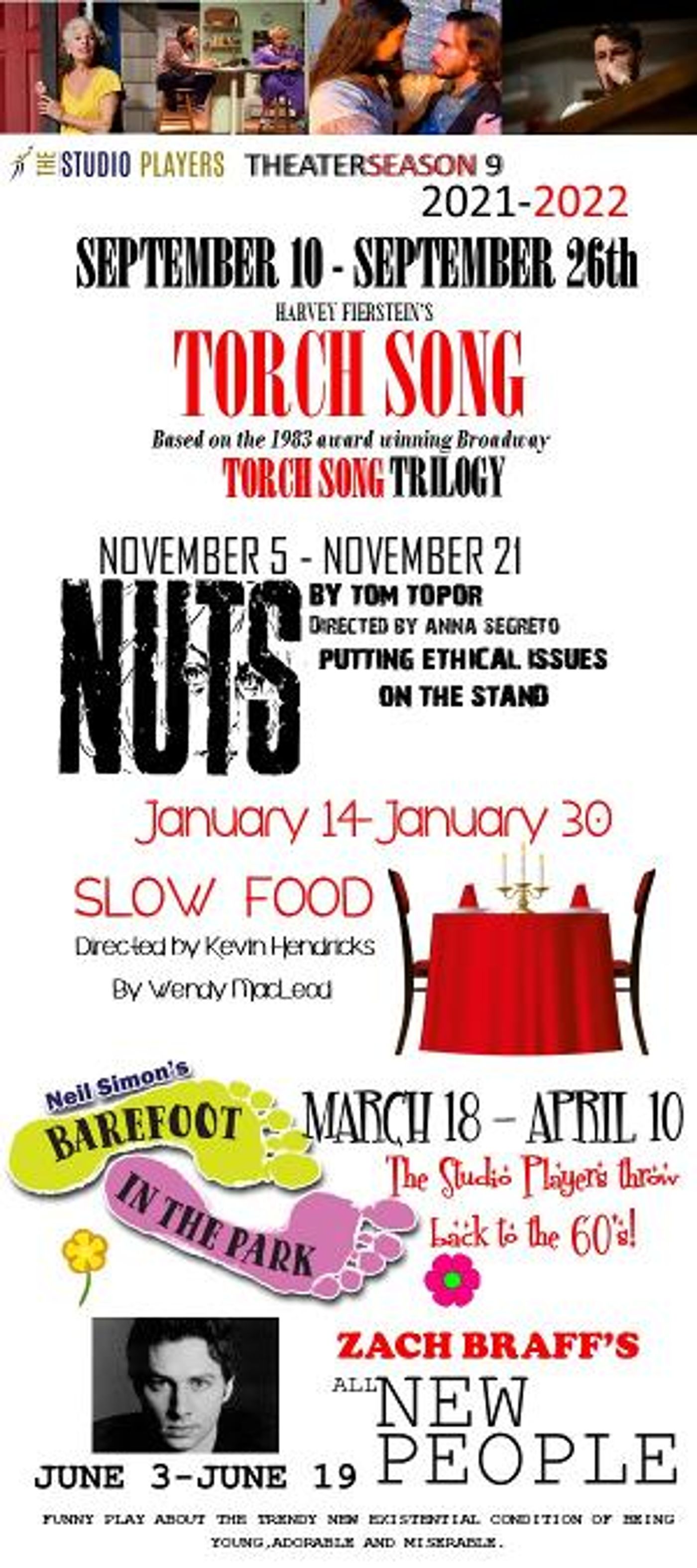 The Studio Players Announce 2021-2022 Season  Image