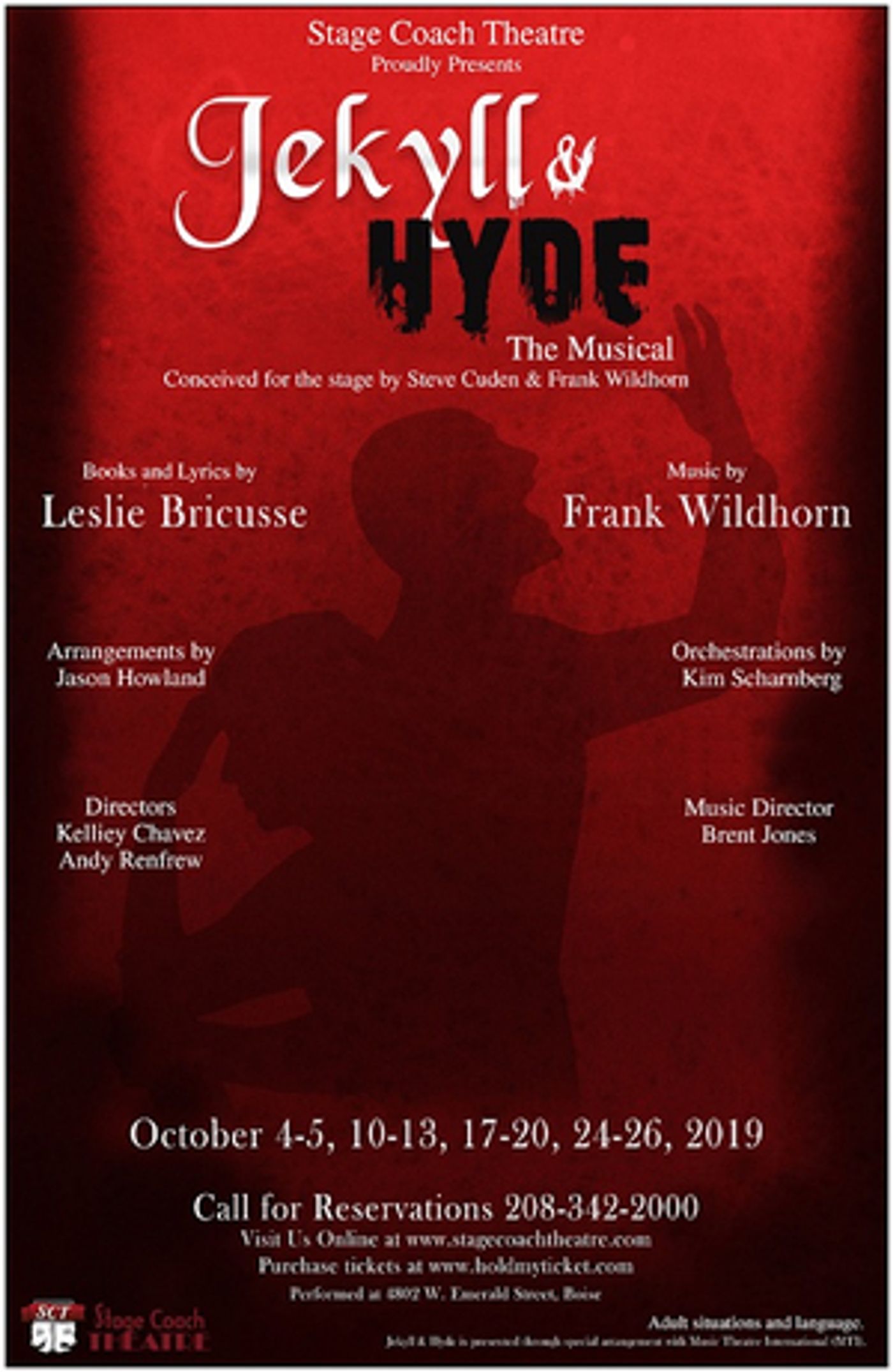 Stage Coach Theatre Presents JEKYLL & HYDE  Image